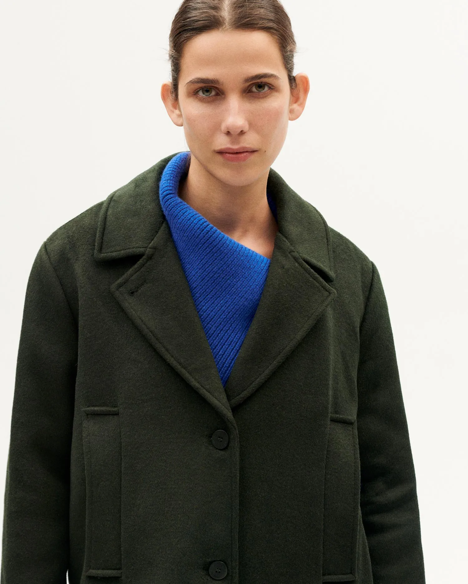 Abrigo verde lana Rita sold by Thinking Mu product image thumbnail 5