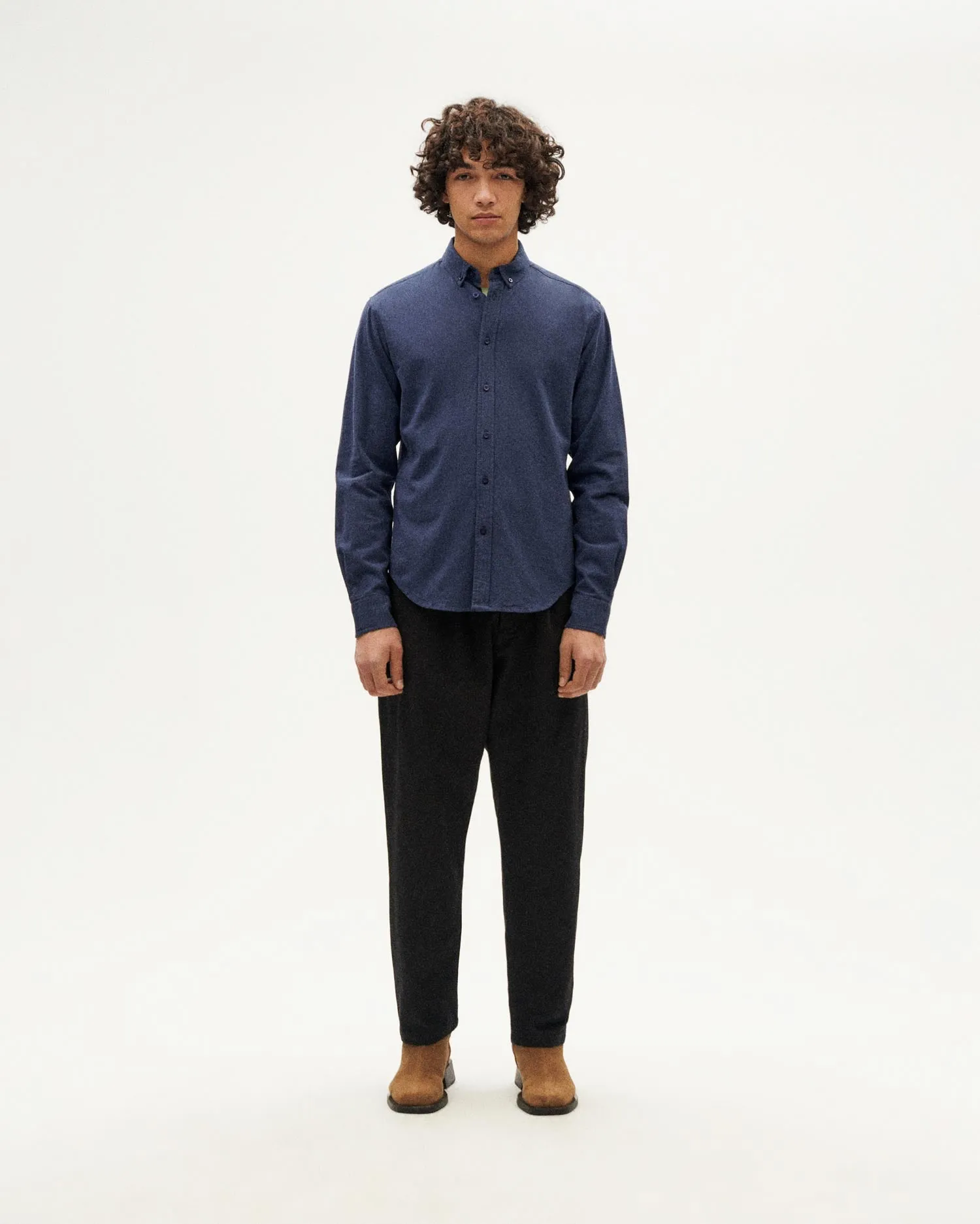 Camisa azul micro cuadros Ant sold by Thinking Mu product image thumbnail 2