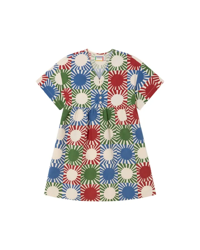 Vestido multicolor solgrid Lucky made by Thinking Mu