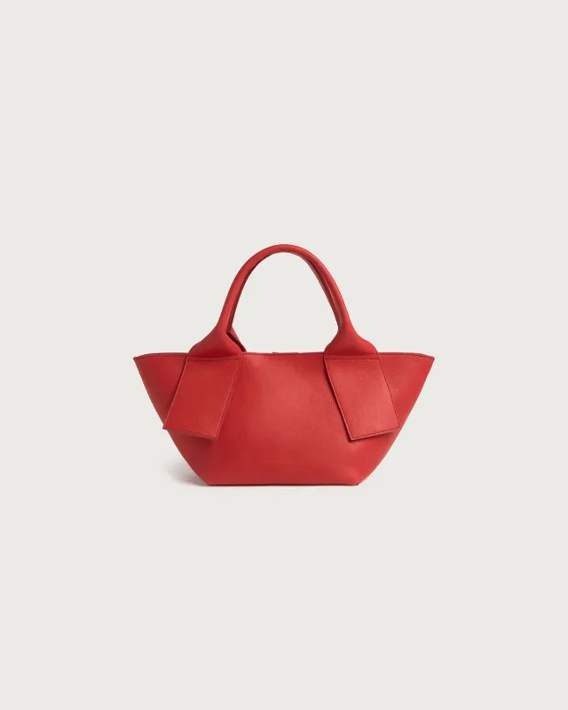 Bolso mini rojo piel Pepo sold by Thinking Mu