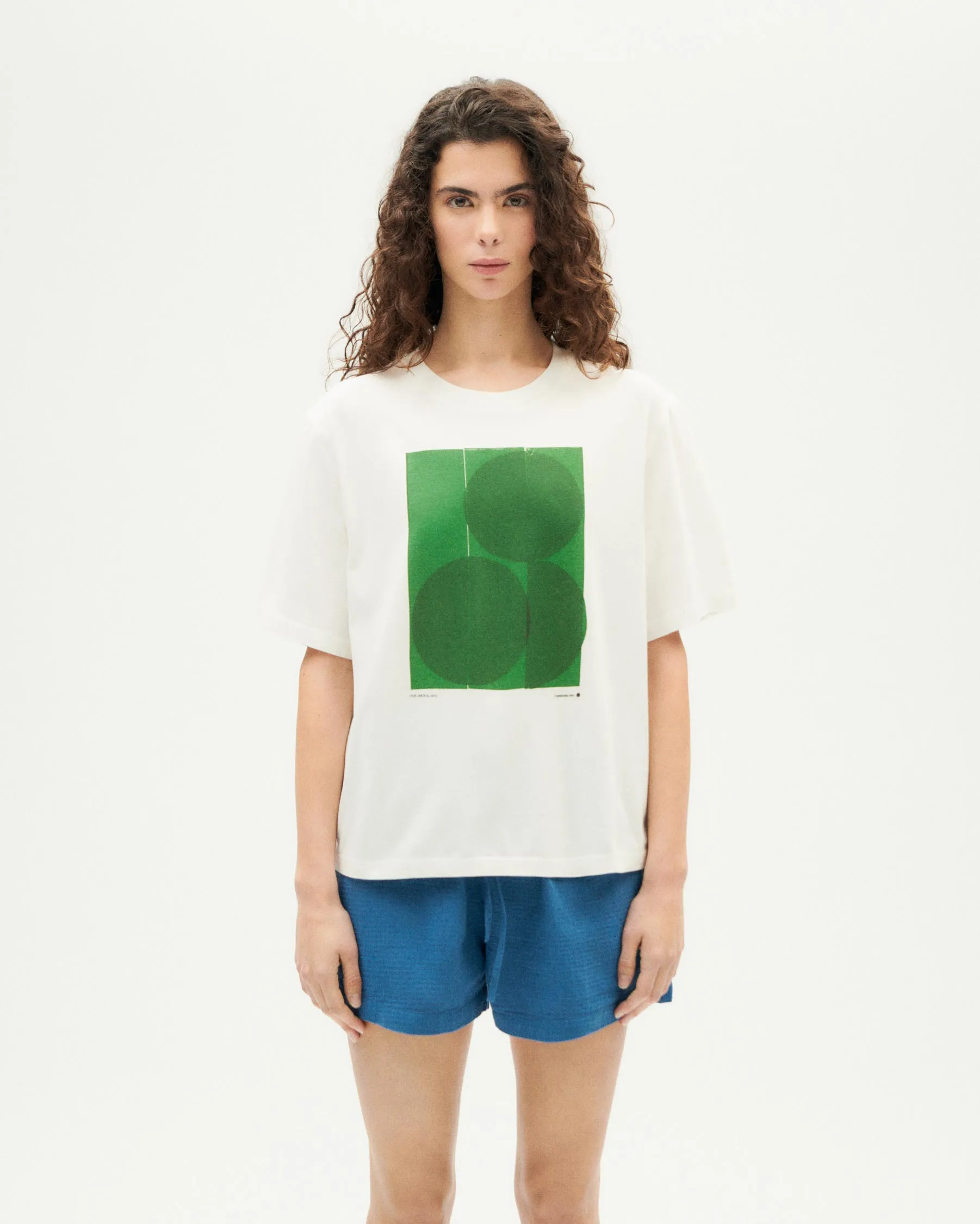 Camiseta blanca art 3 Lucia sold by Thinking Mu product image thumbnail 2