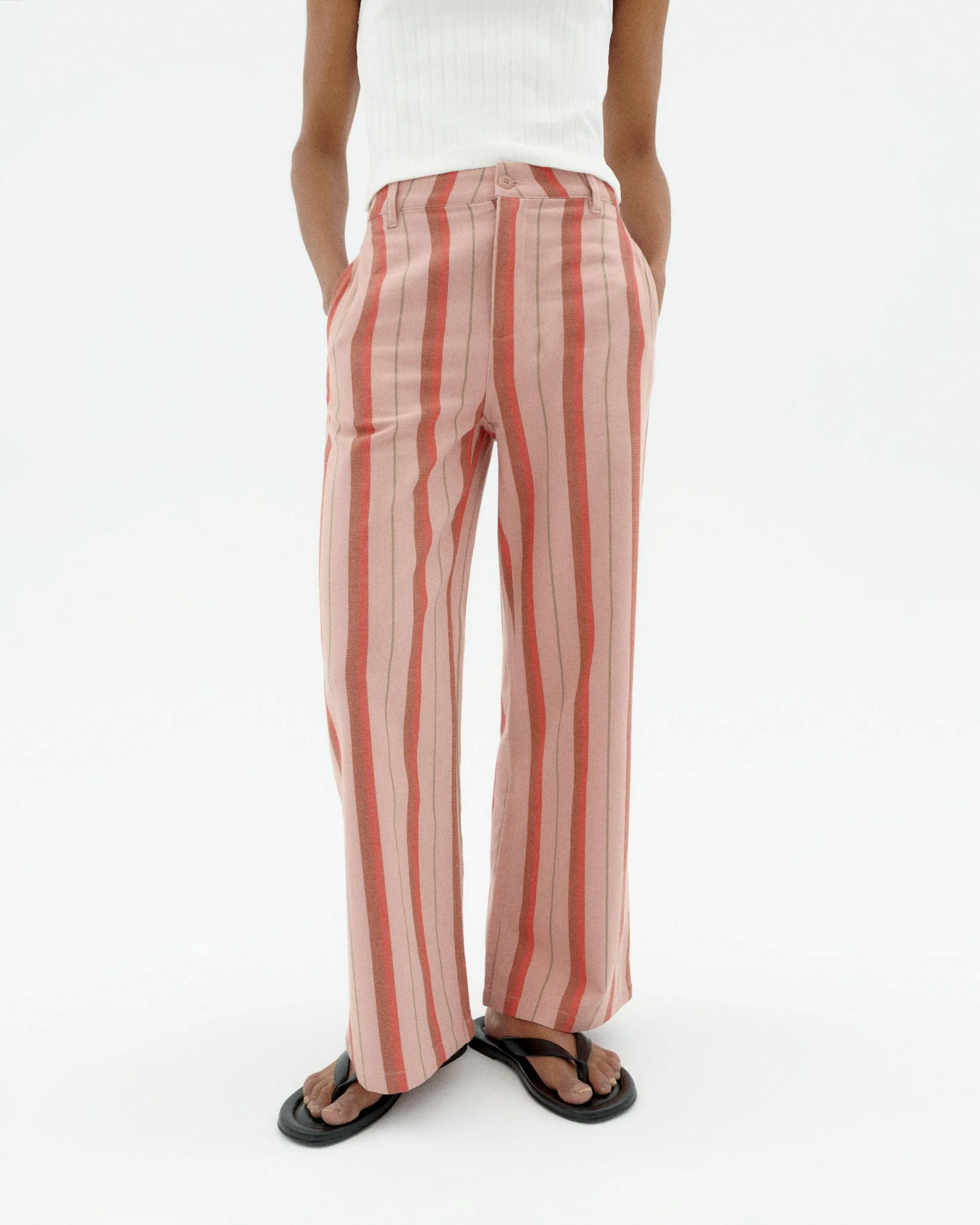 Pantalón tiro alto rayas Karina sold by Thinking Mu