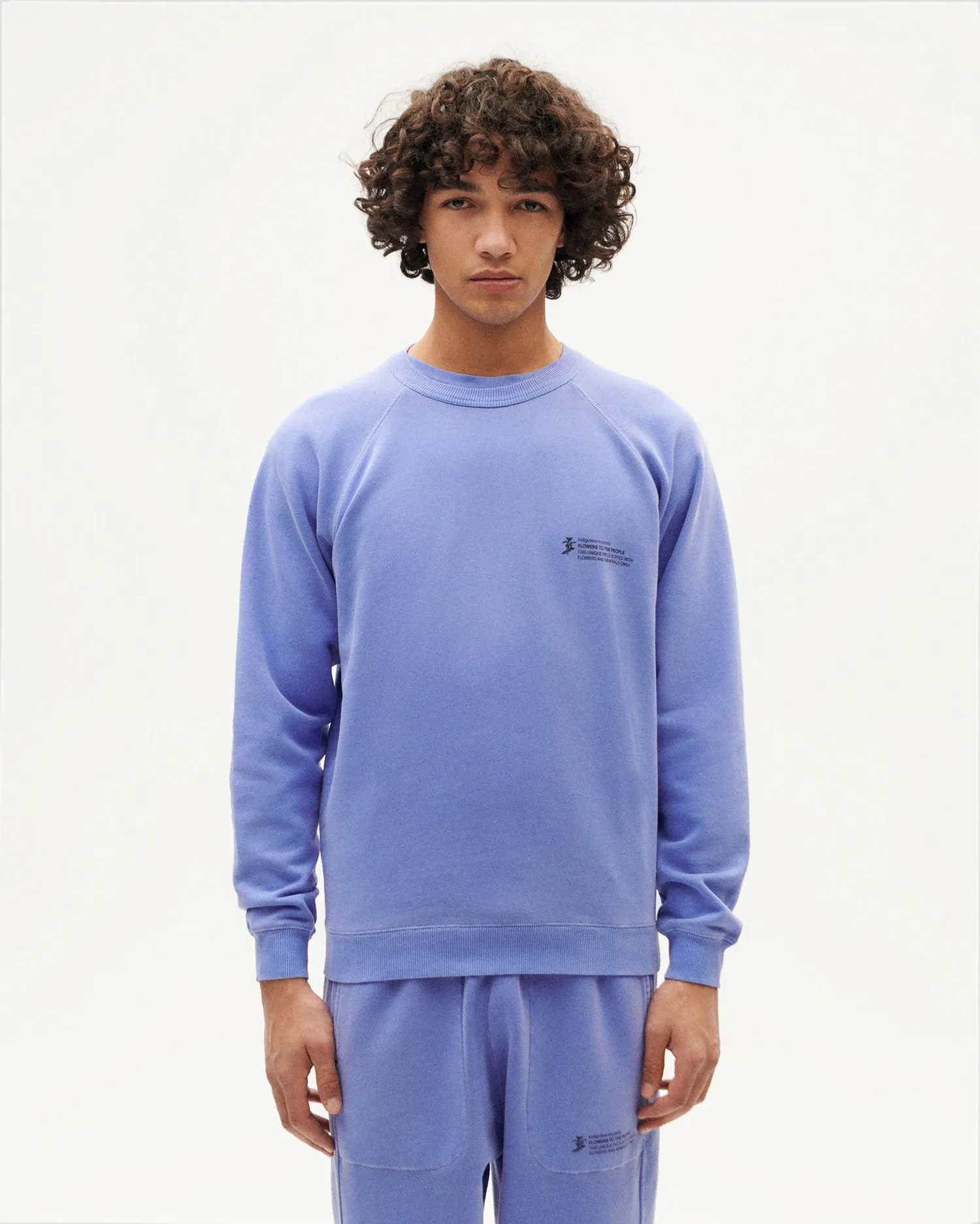 Sudadera unisex violeta tinte natural sold by Thinking Mu product image thumbnail 3