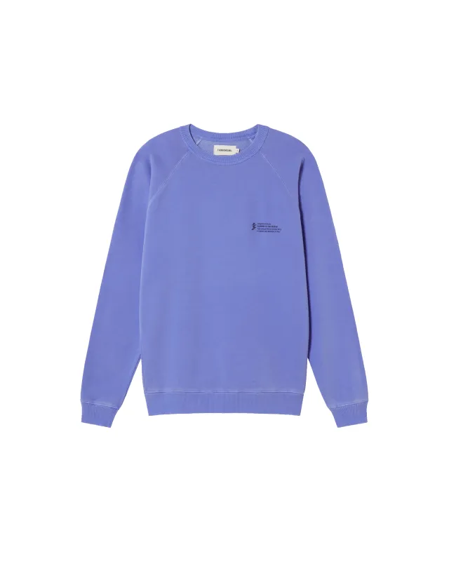 Sudadera unisex violeta tinte natural made by Thinking Mu