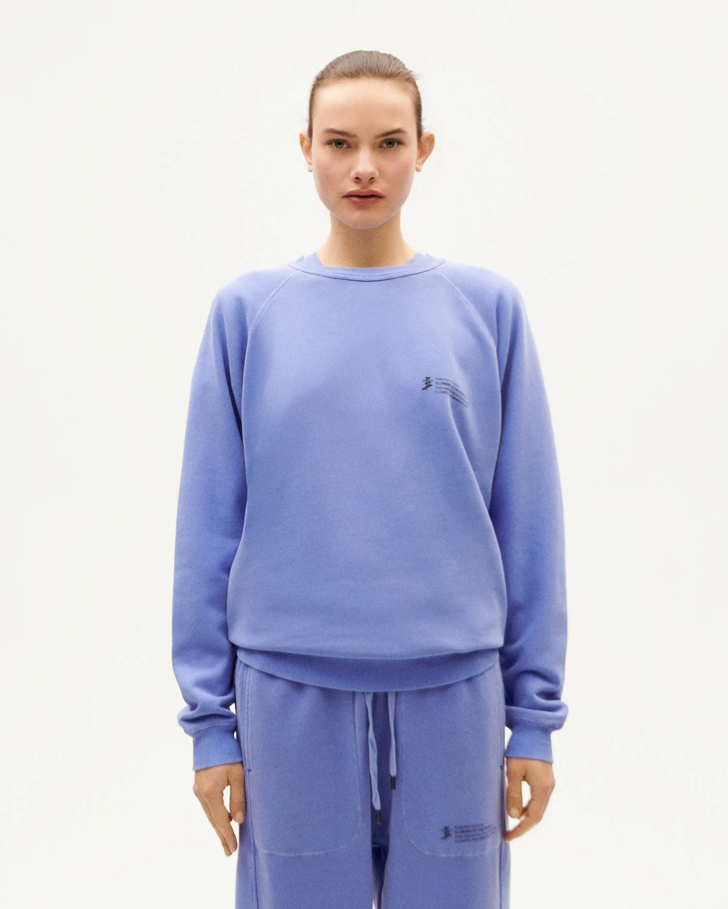 Sudadera unisex violeta tinte natural sold by Thinking Mu product image thumbnail 2