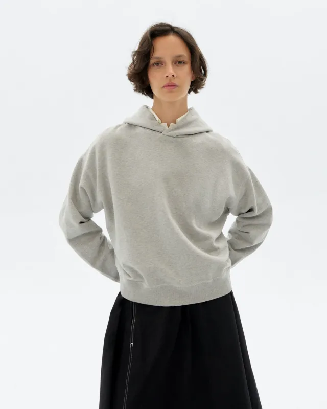 Hoodie gris retro sol rosa espalda Valeria sold by Thinking Mu