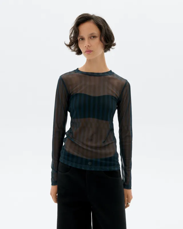 Top azul Esqué Tere sold by Thinking Mu