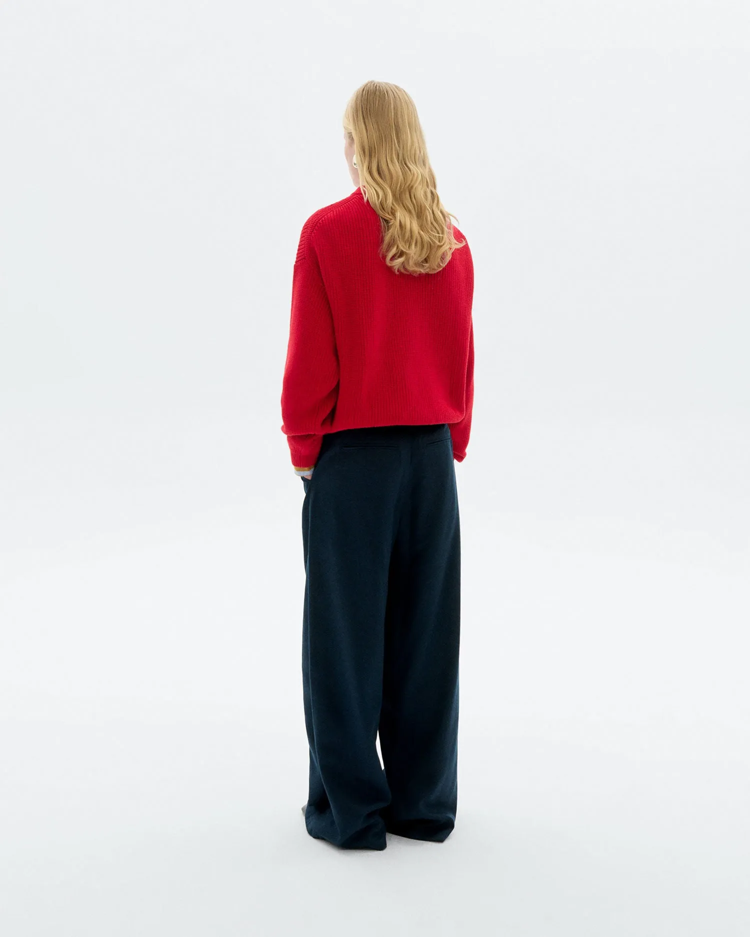 Jersey rojo algodón orgánico Carmen sold by Thinking Mu product image thumbnail 4