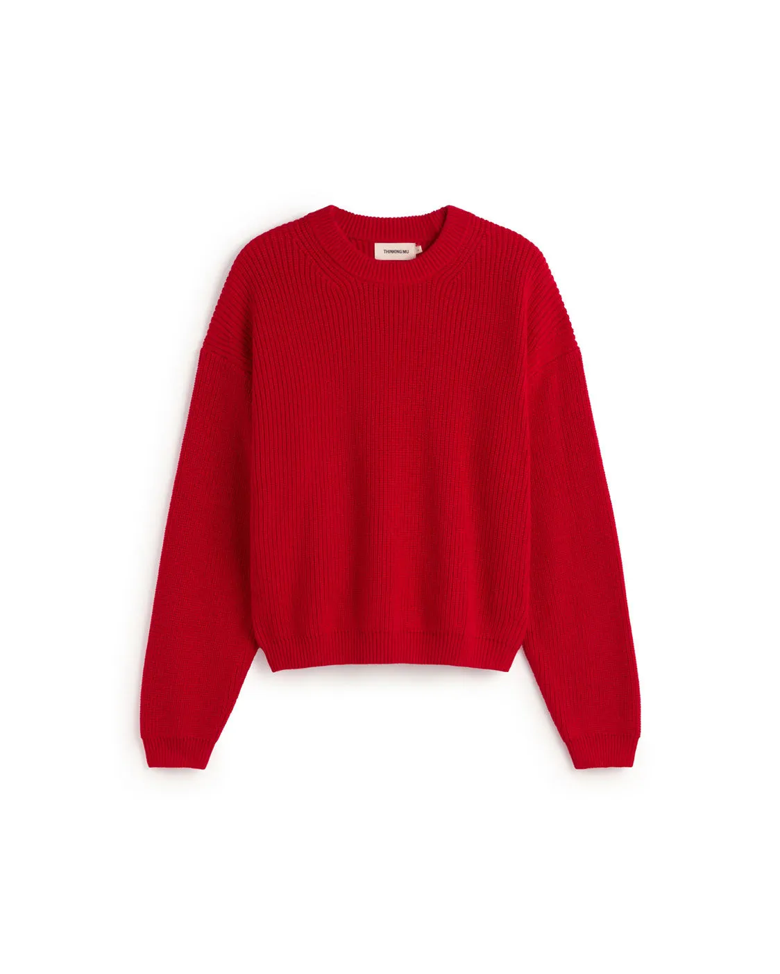 Jersey rojo algodón orgánico Carmen sold by Thinking Mu product image thumbnail 5