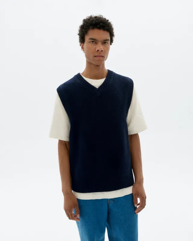 Chaleco relaxed punto Oliver sold by Thinking Mu