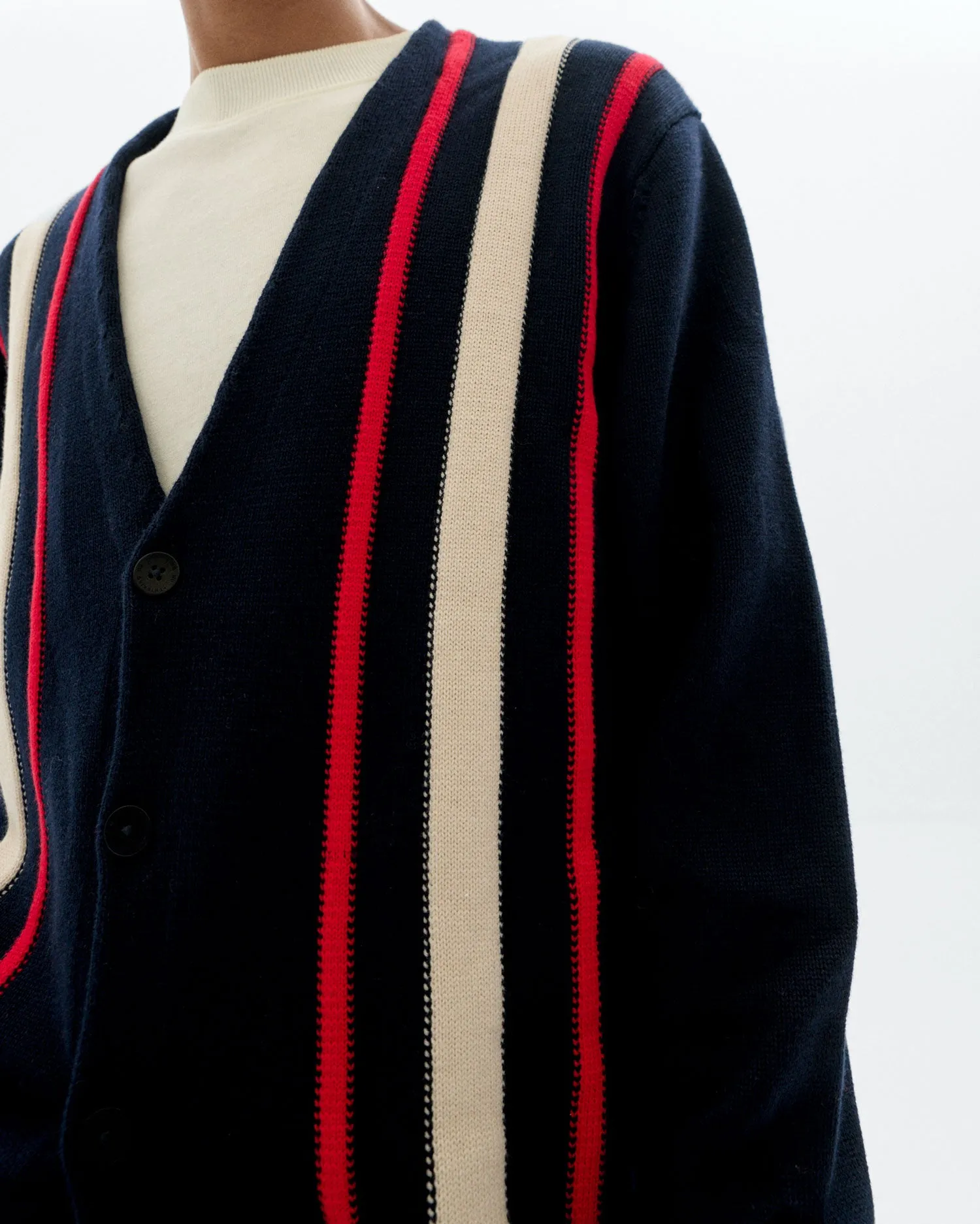 Cardigan punto navy Creed sold by Thinking Mu product image thumbnail 3