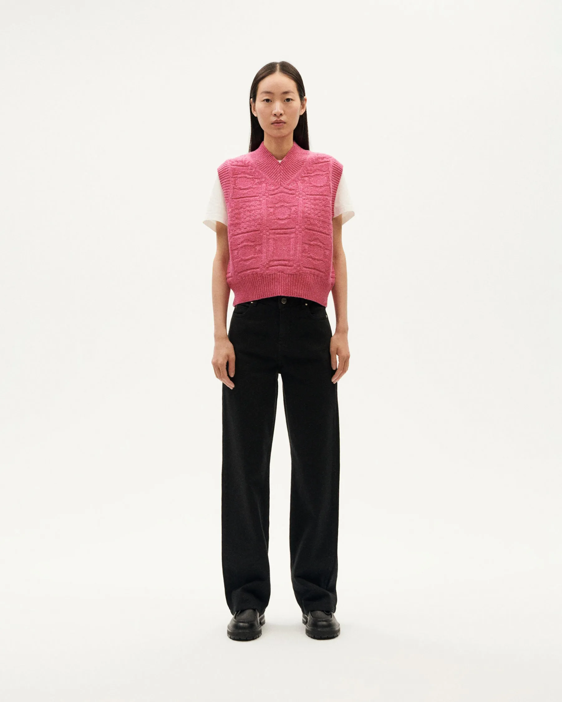 Chaleco rosa lana Mica sold by Thinking Mu product image thumbnail 5