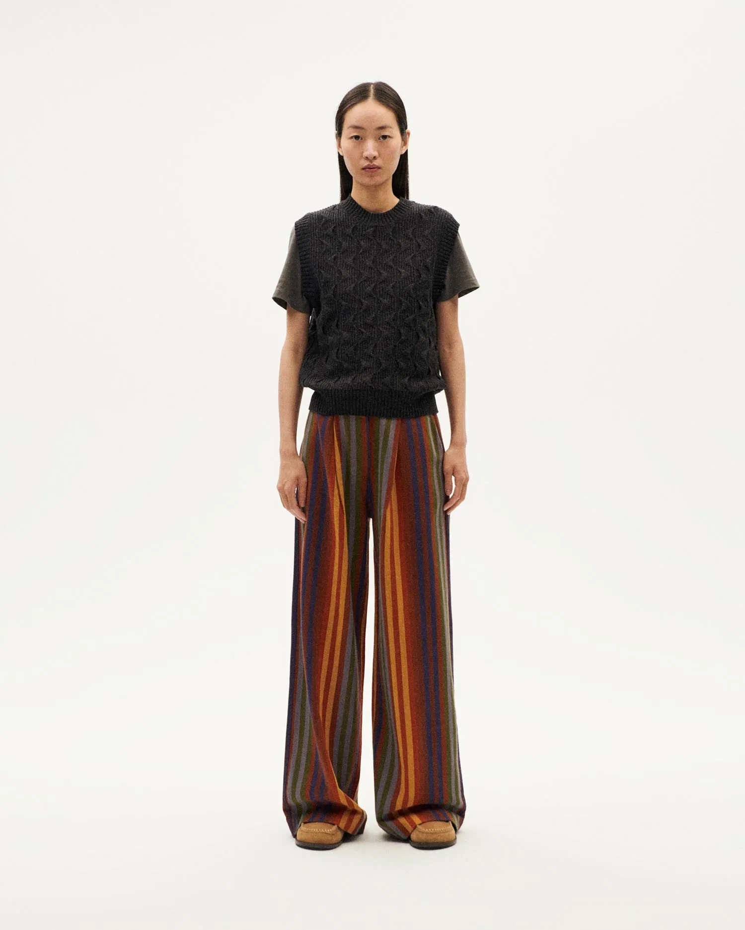 Chaleco gris lana Luna sold by Thinking Mu product image thumbnail 5