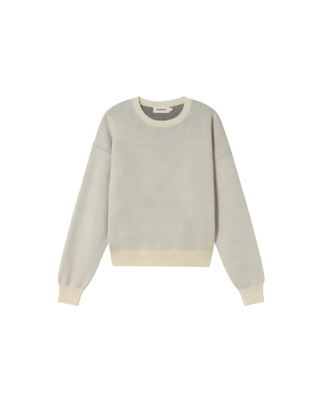 Jersey crudo lana merino flowers Philis sold by Thinking Mu