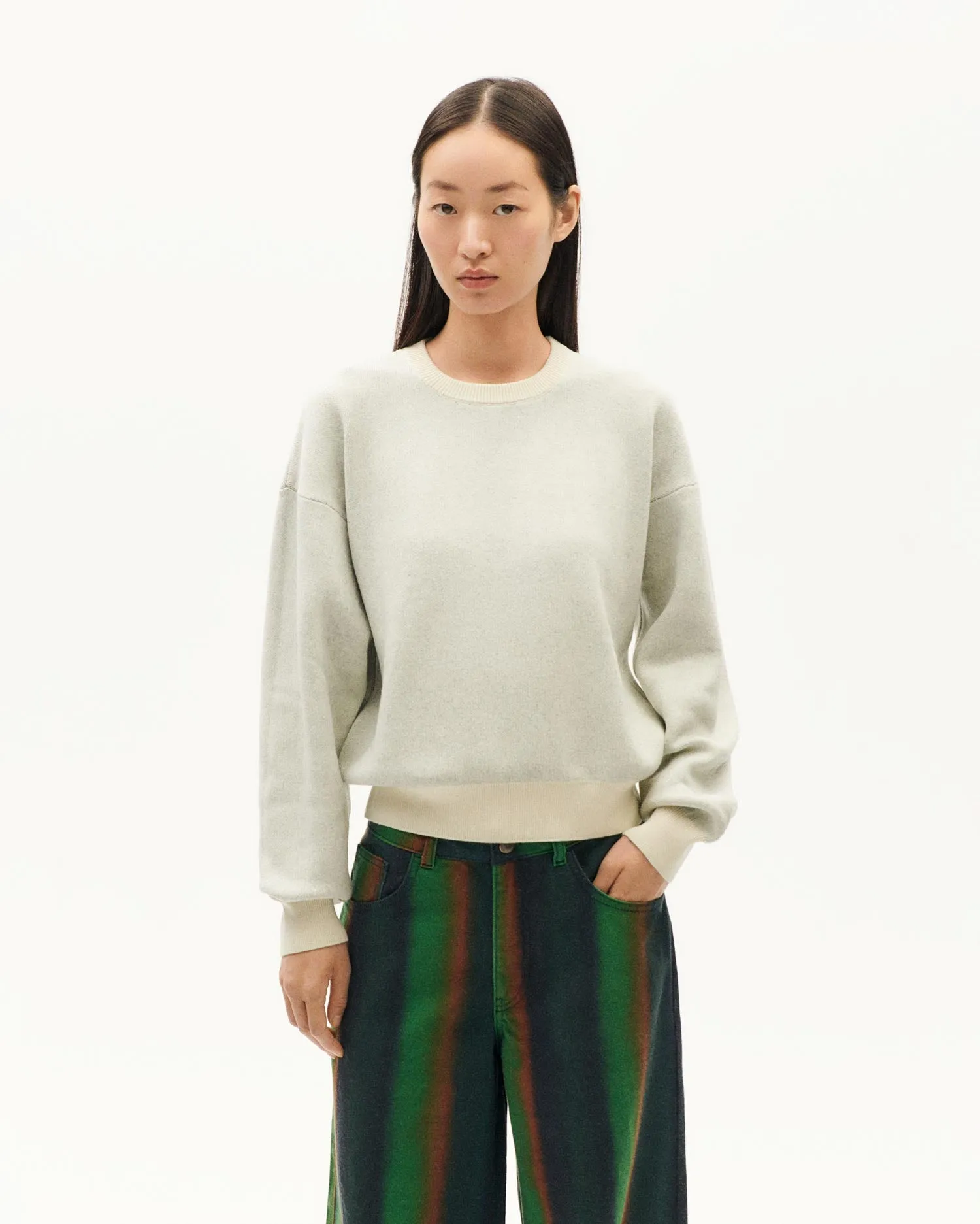 Jersey crudo lana merino flowers Philis sold by Thinking Mu product image thumbnail 5