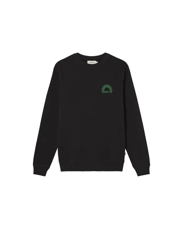 Sudadera negra Wake up sold by Thinking Mu