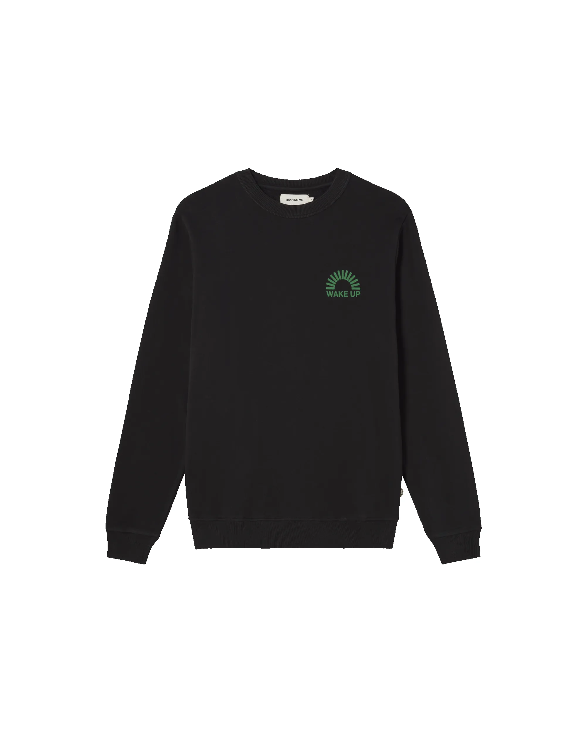 Sudadera negra Wake up sold by Thinking Mu