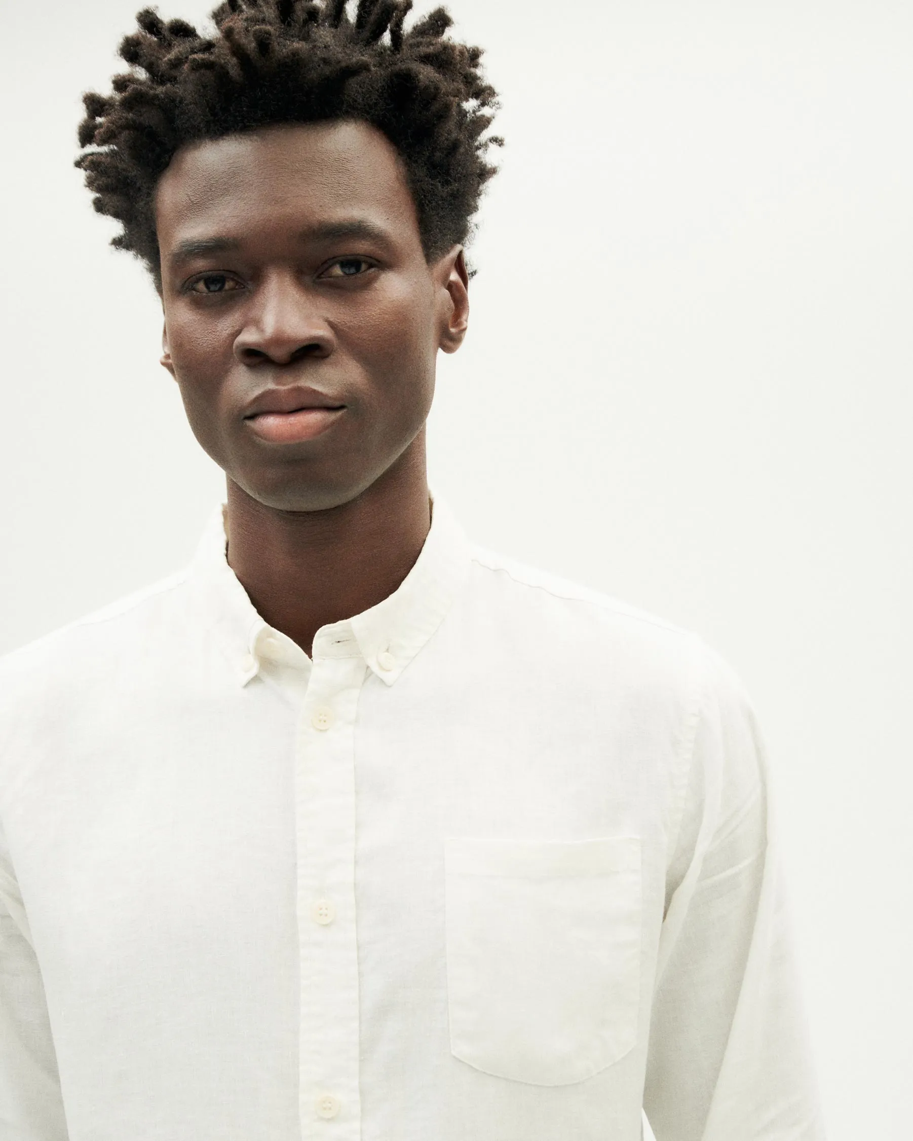 Camisa blanca hemp Ant sold by Thinking Mu product image thumbnail 3