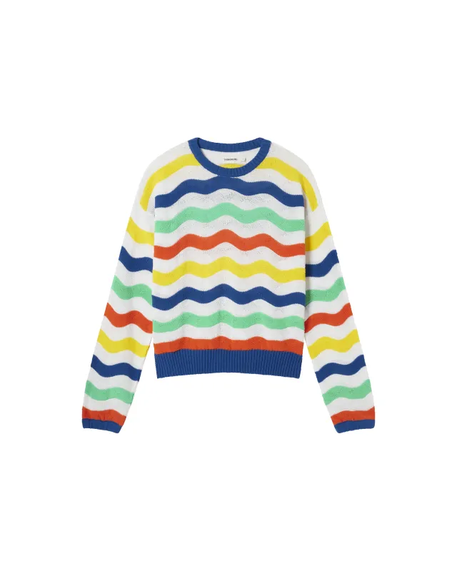 Jersey multicolor punto Jo sold by Thinking Mu