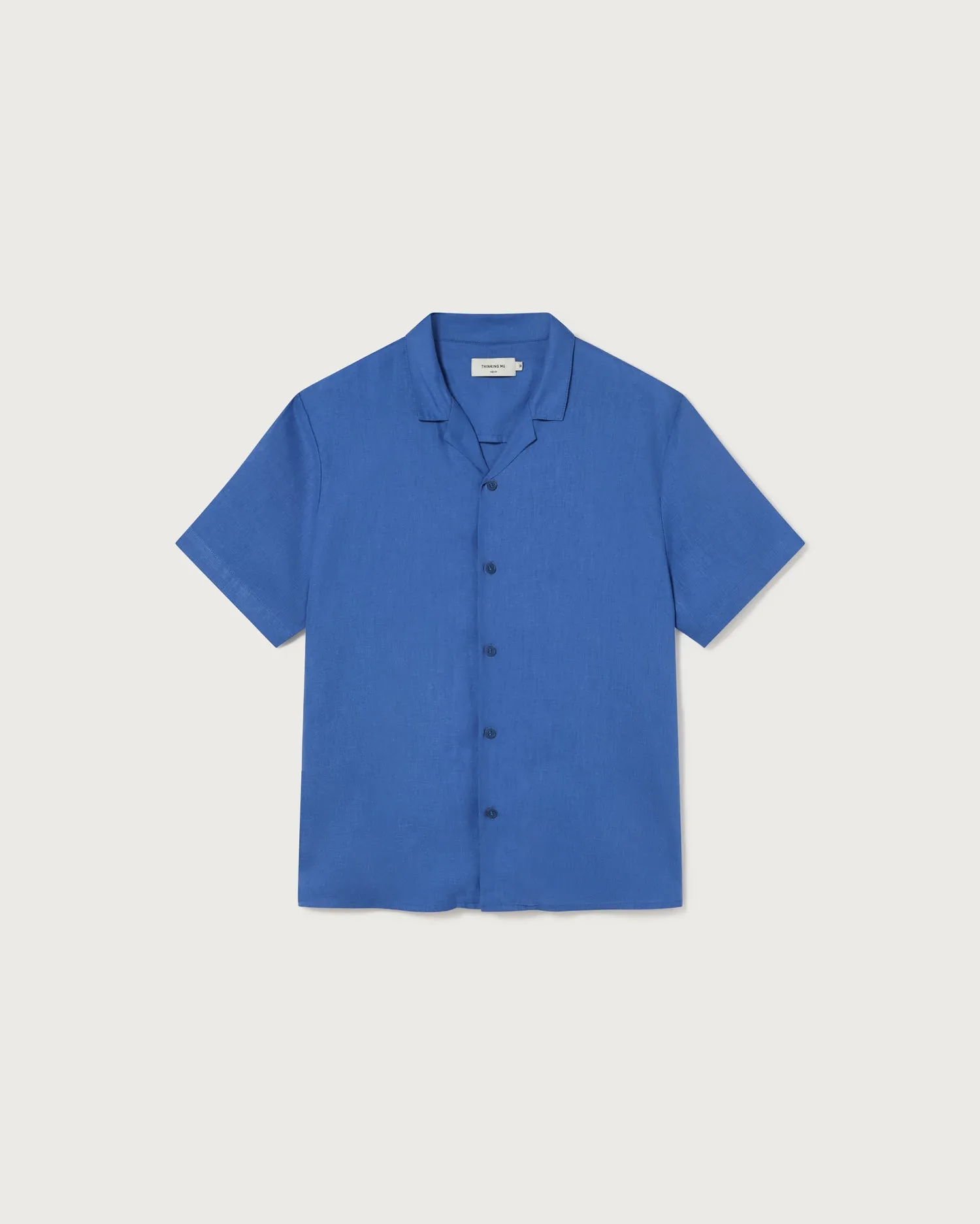 Camisa azul hemp Jules sold by Thinking Mu product image thumbnail 5
