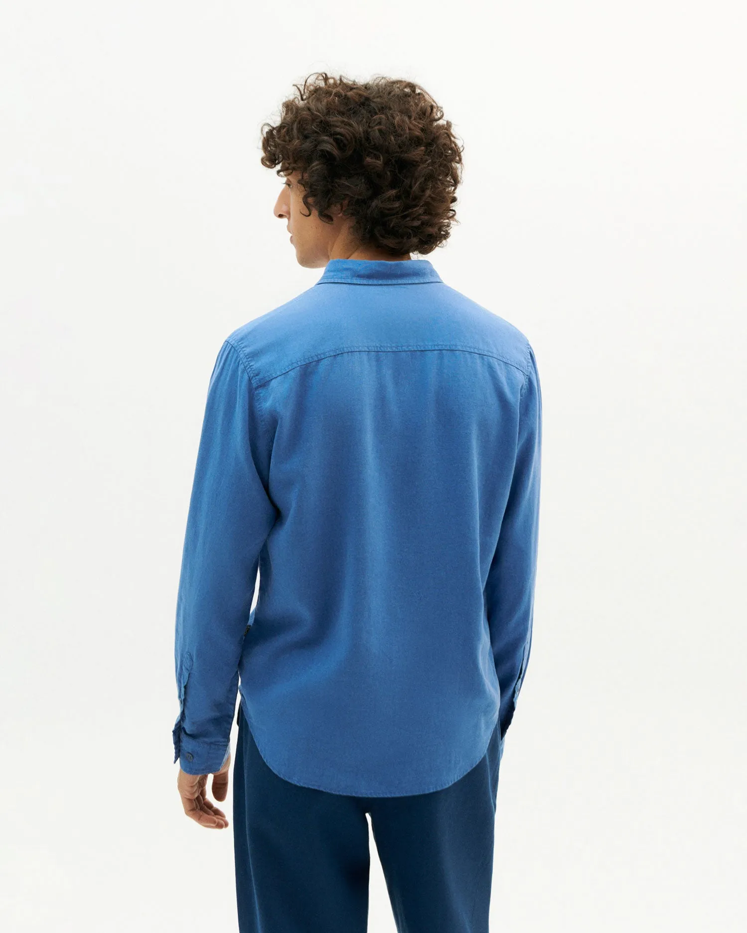 Camisa azul Hemp Ant sold by Thinking Mu product image thumbnail 5
