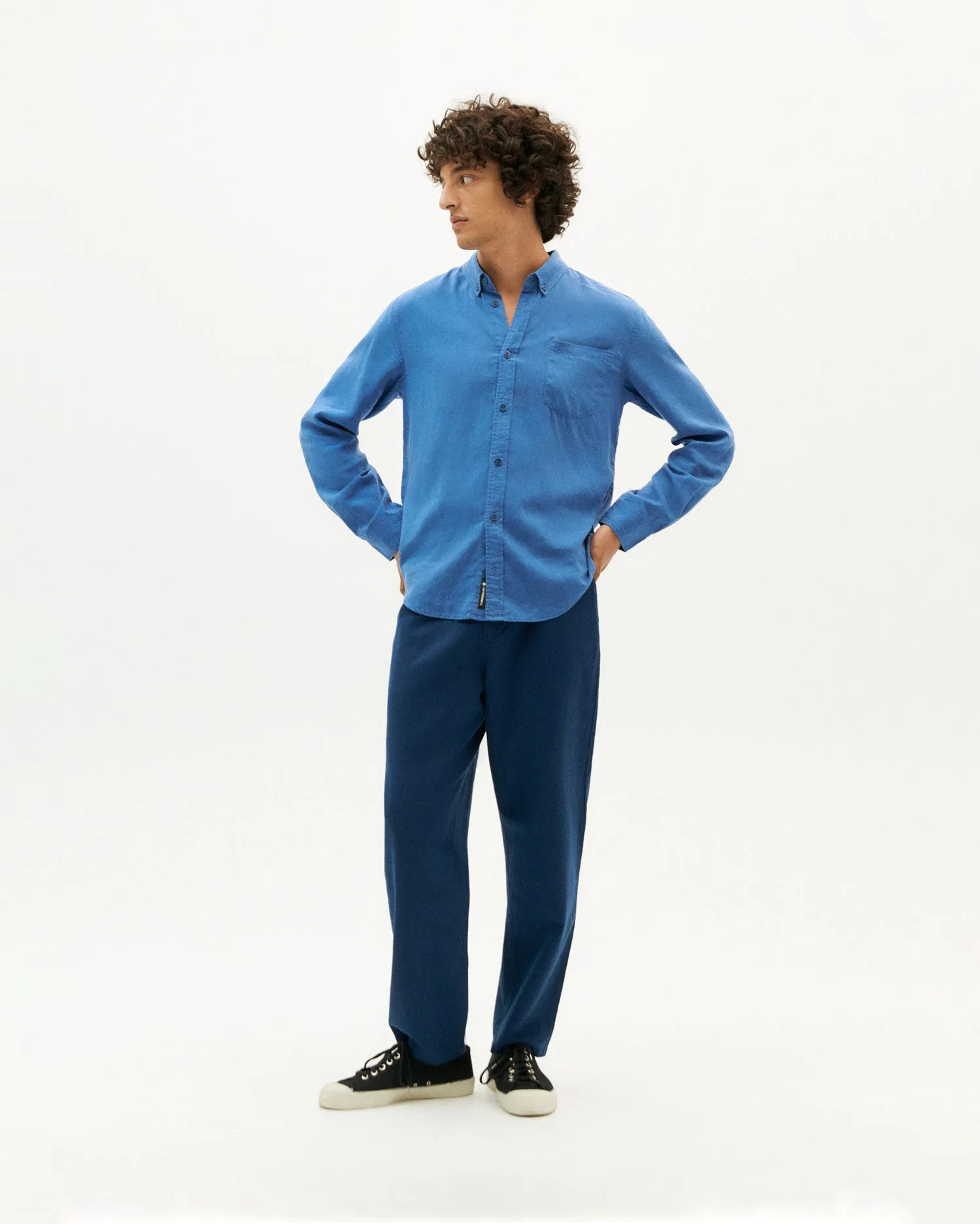 Camisa azul Hemp Ant sold by Thinking Mu product image thumbnail 2
