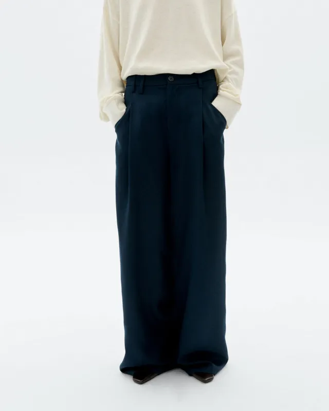Pantalón wide leg pinza azul Molly sold by Thinking Mu