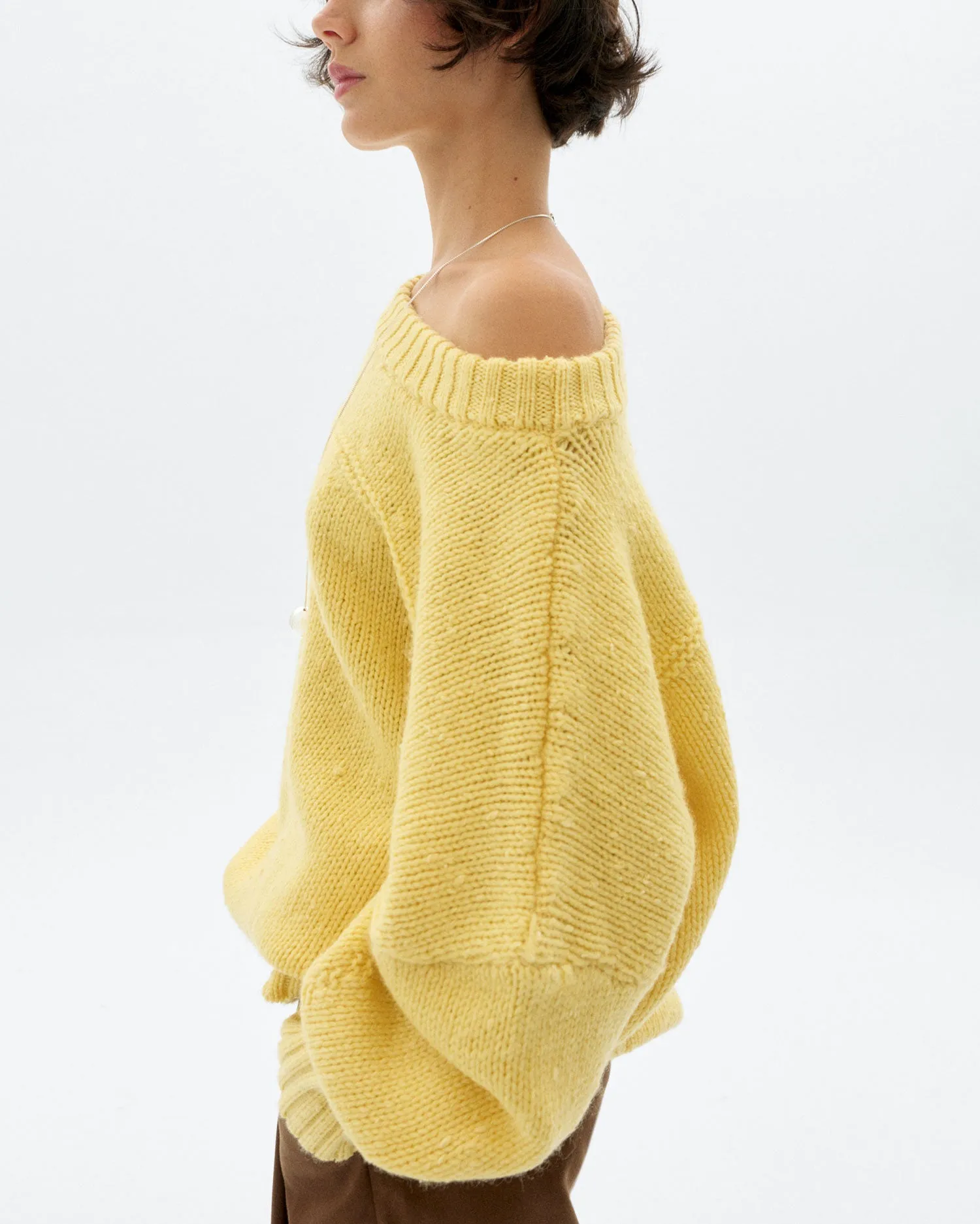 Jersey oversize lana merino amarillo Liza sold by Thinking Mu product image thumbnail 5