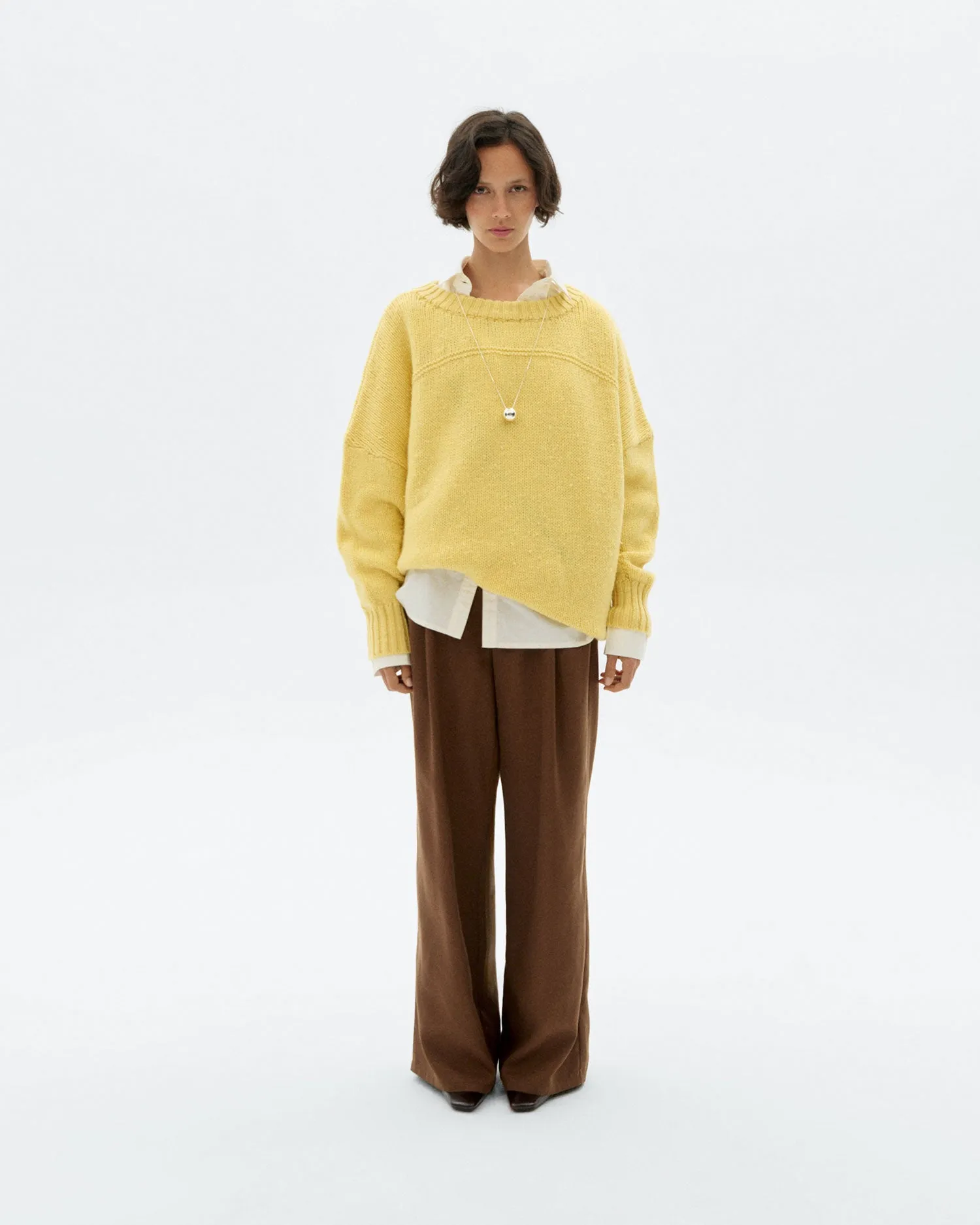 Jersey oversize lana merino amarillo Liza sold by Thinking Mu product image thumbnail 2