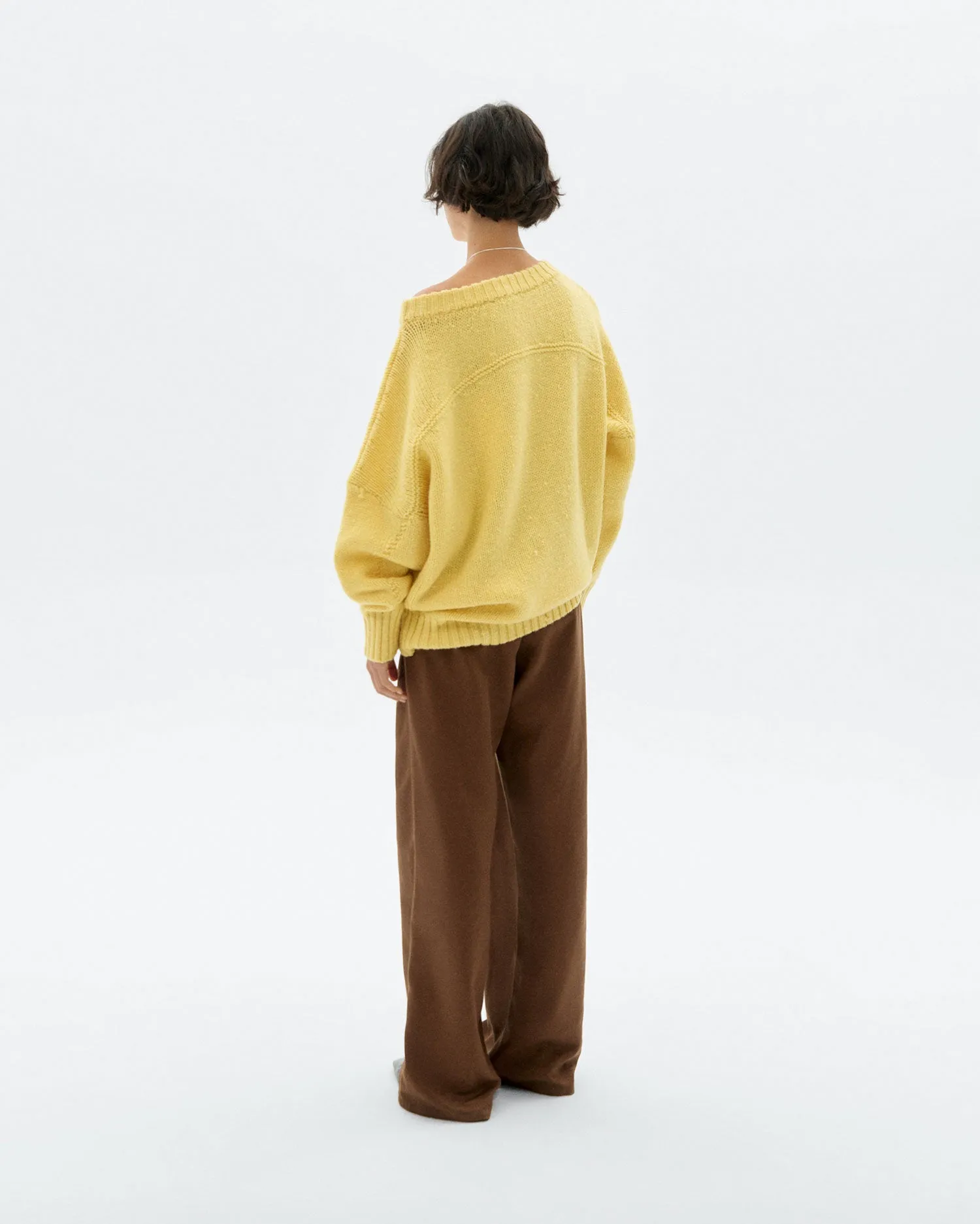 Jersey oversize lana merino amarillo Liza sold by Thinking Mu product image thumbnail 4