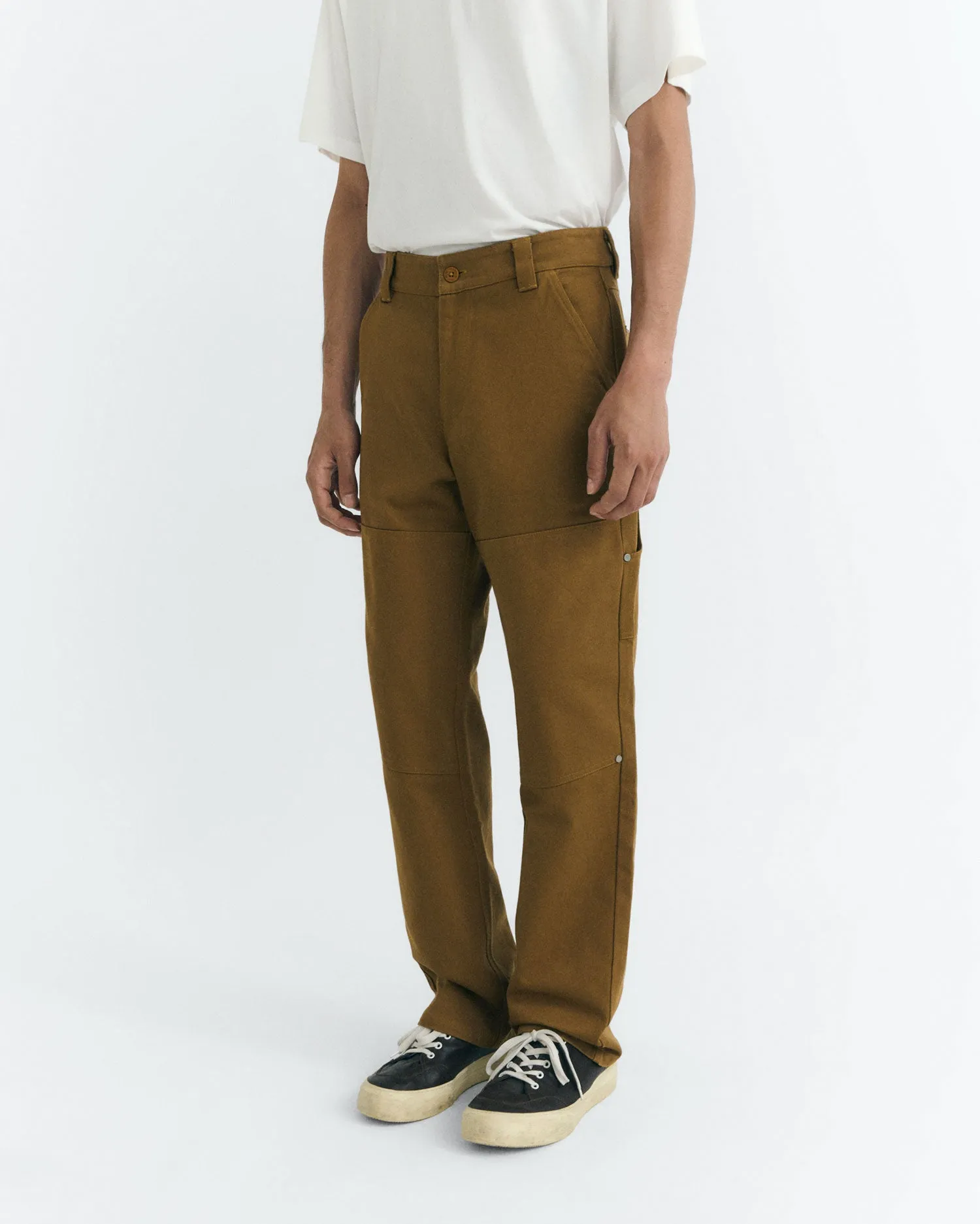 Pantalón recto marrón Owen sold by Thinking Mu