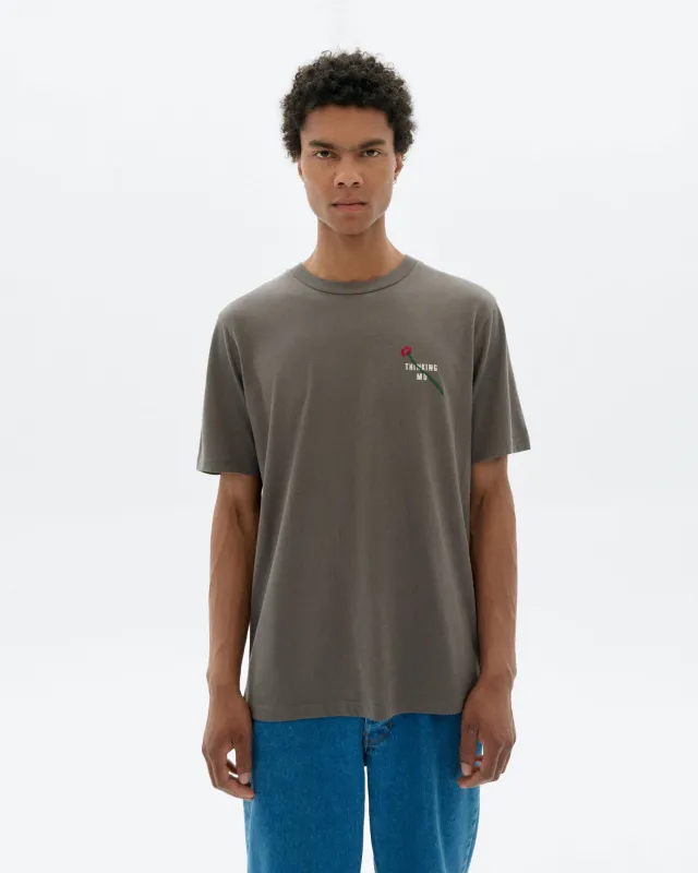 Camiseta gris bordada flower TM Zach sold by Thinking Mu