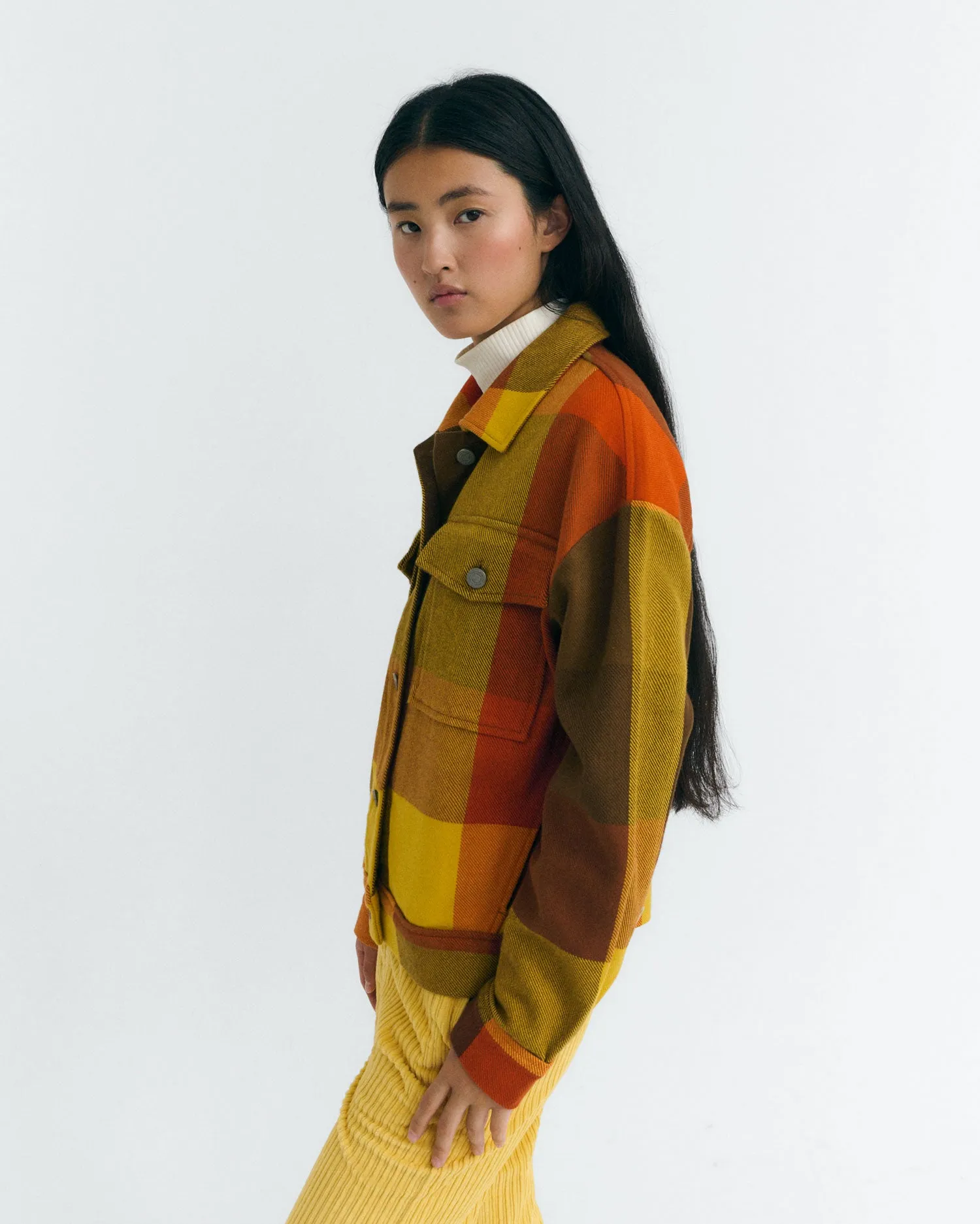 Chaqueta cuadros marrón Frans sold by Thinking Mu product image thumbnail 2