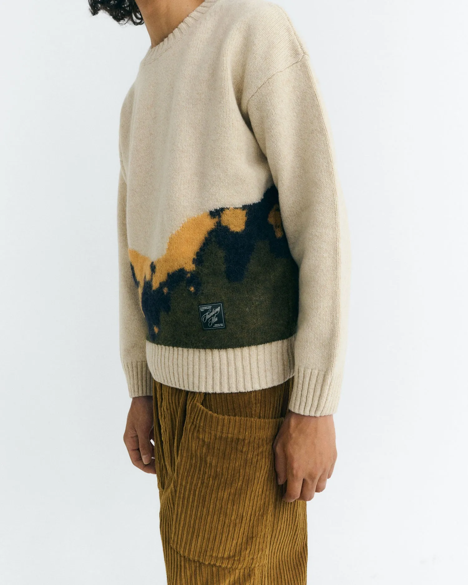 Jersey punto texturizado lana blanco Bolita sold by Thinking Mu product image thumbnail 3