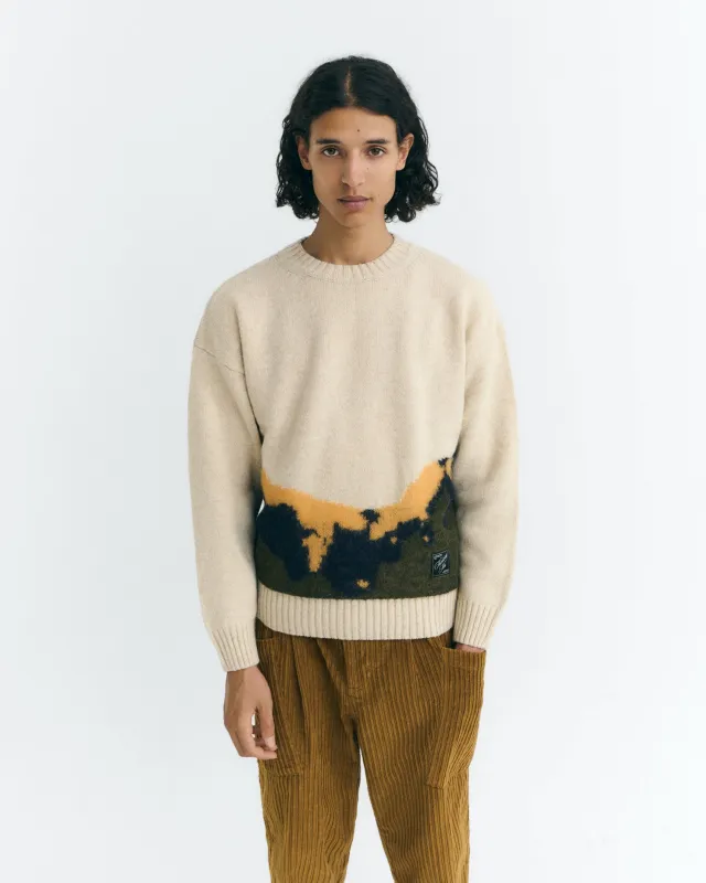 Jersey punto texturizado lana blanco Bolita made by Thinking Mu