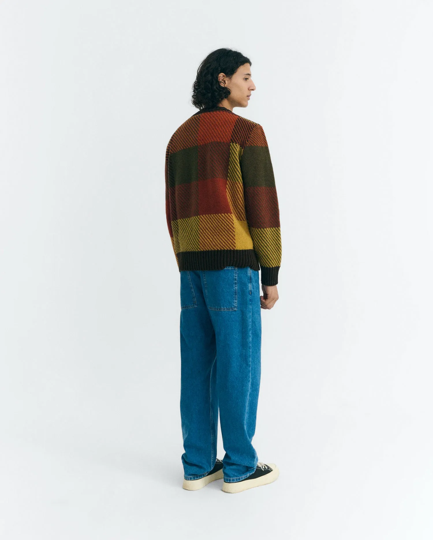 Jersey lana cuadros marrón Khem sold by Thinking Mu product image thumbnail 4