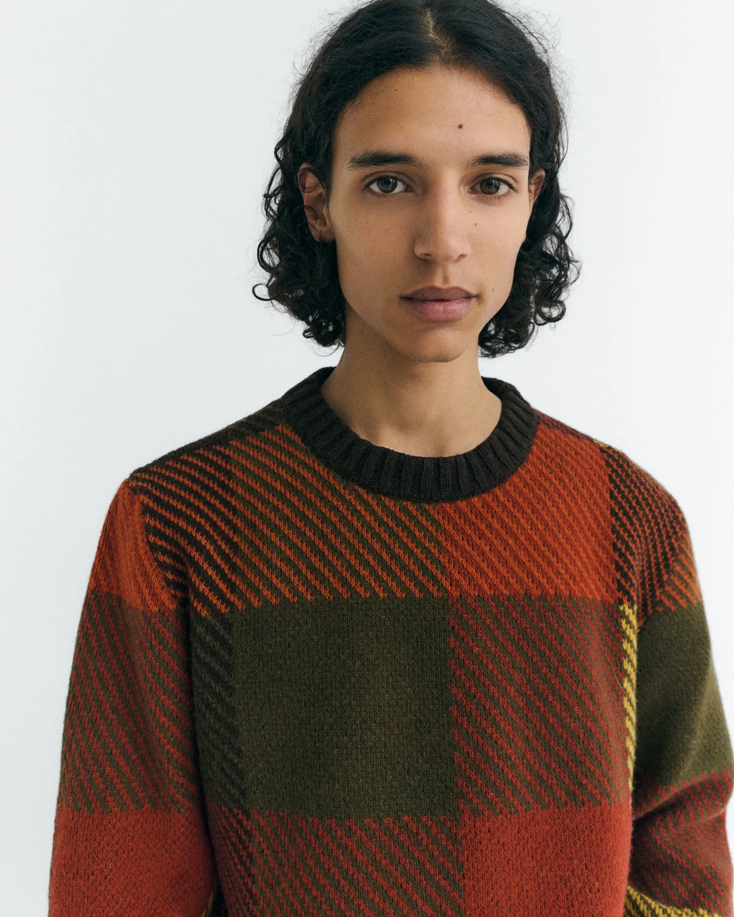 Jersey lana cuadros marrón Khem sold by Thinking Mu product image thumbnail 3