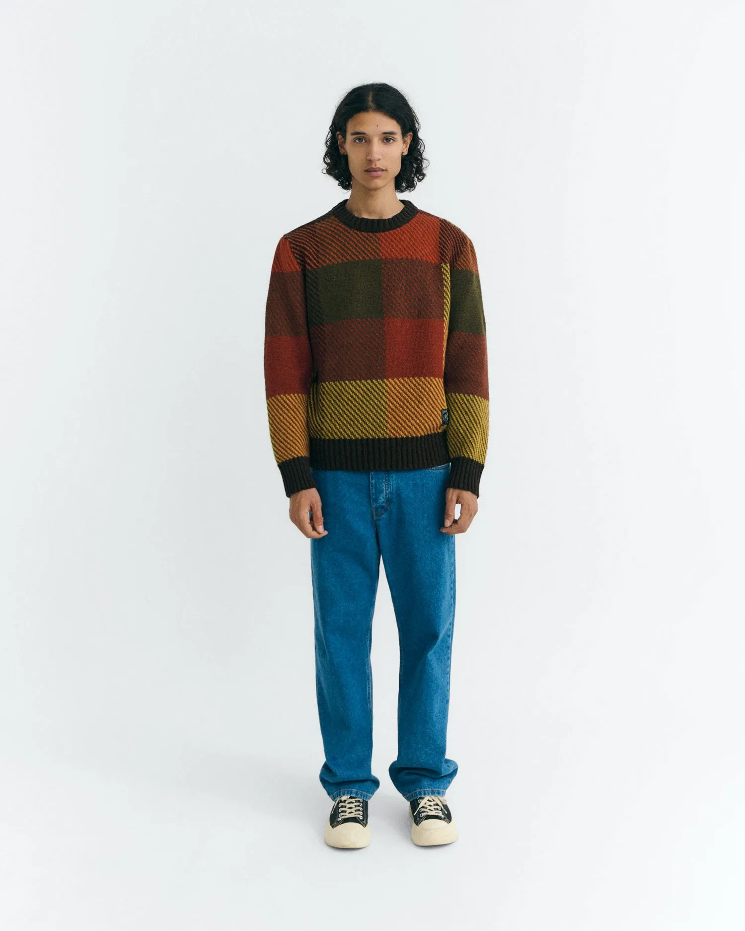 Jersey lana cuadros marrón Khem sold by Thinking Mu product image thumbnail 2