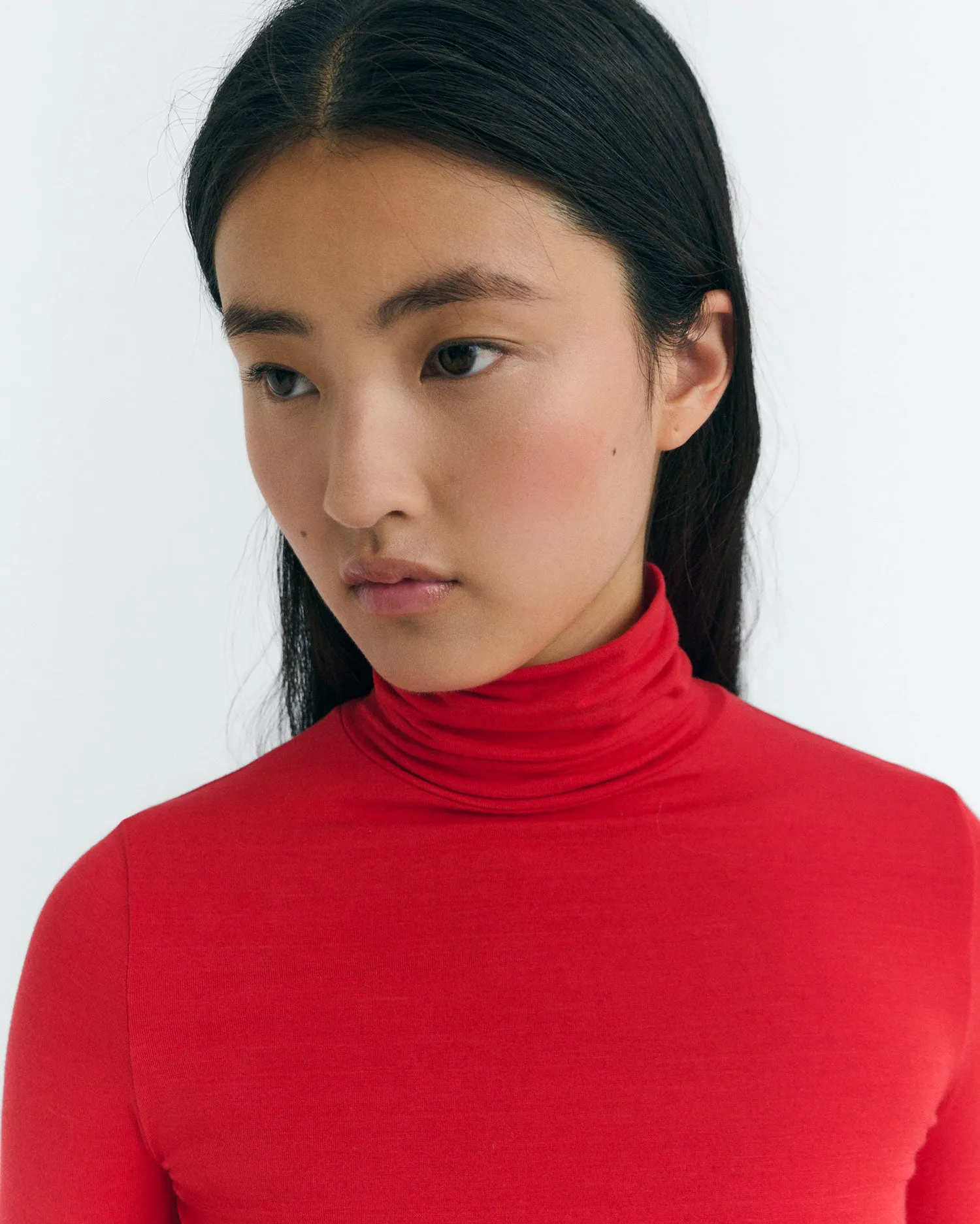 Top cuello alto rojo cashmere Noe sold by Thinking Mu product image thumbnail 3