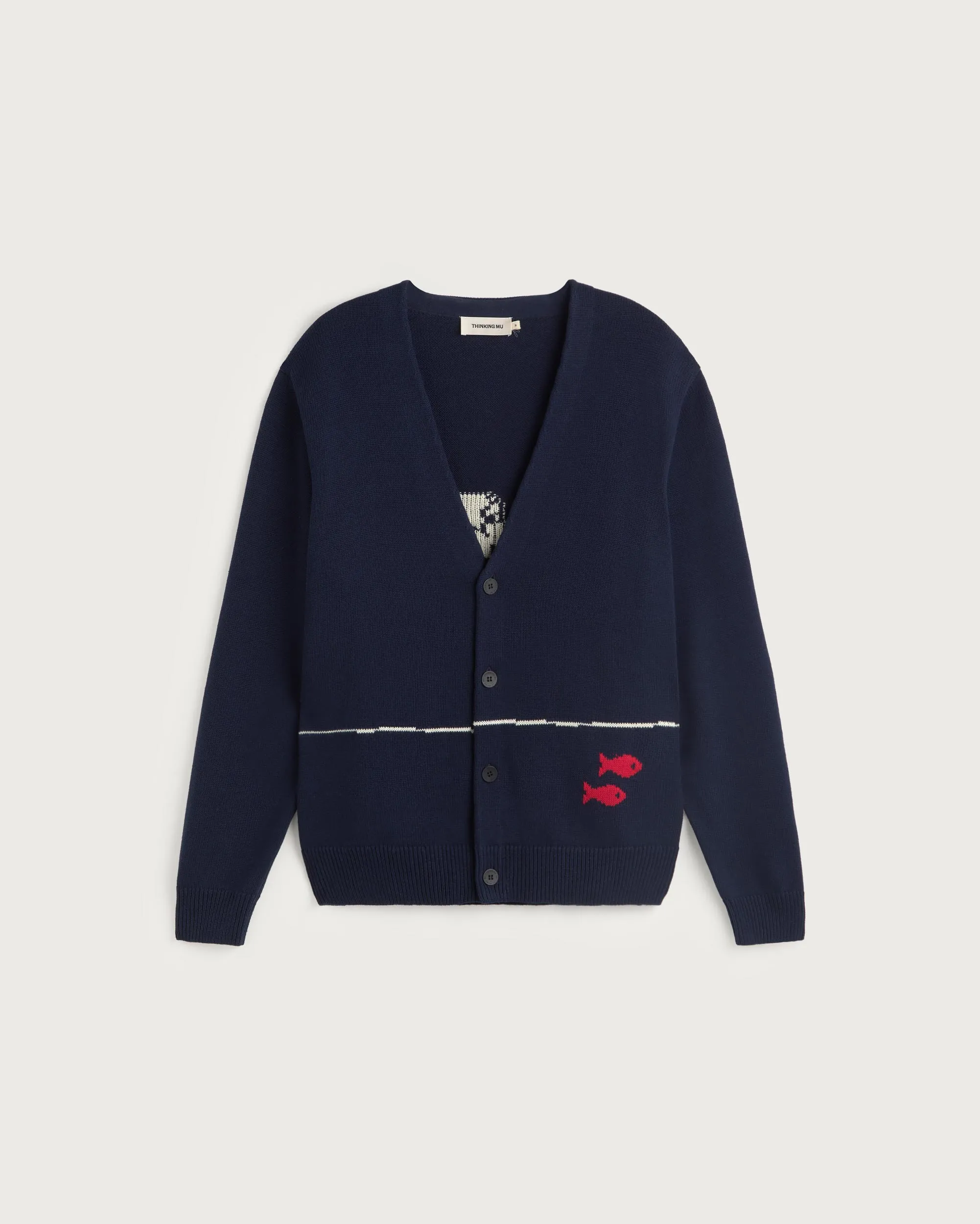 Cardigan punto algodón orgánico pescadors Creed sold by Thinking Mu