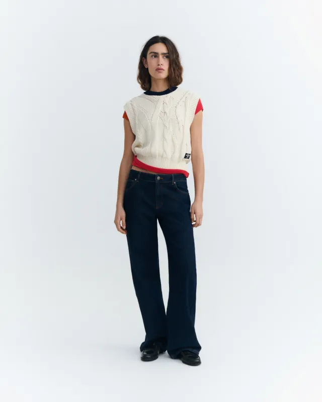 Chaleco punto crudo Aria sold by Thinking Mu