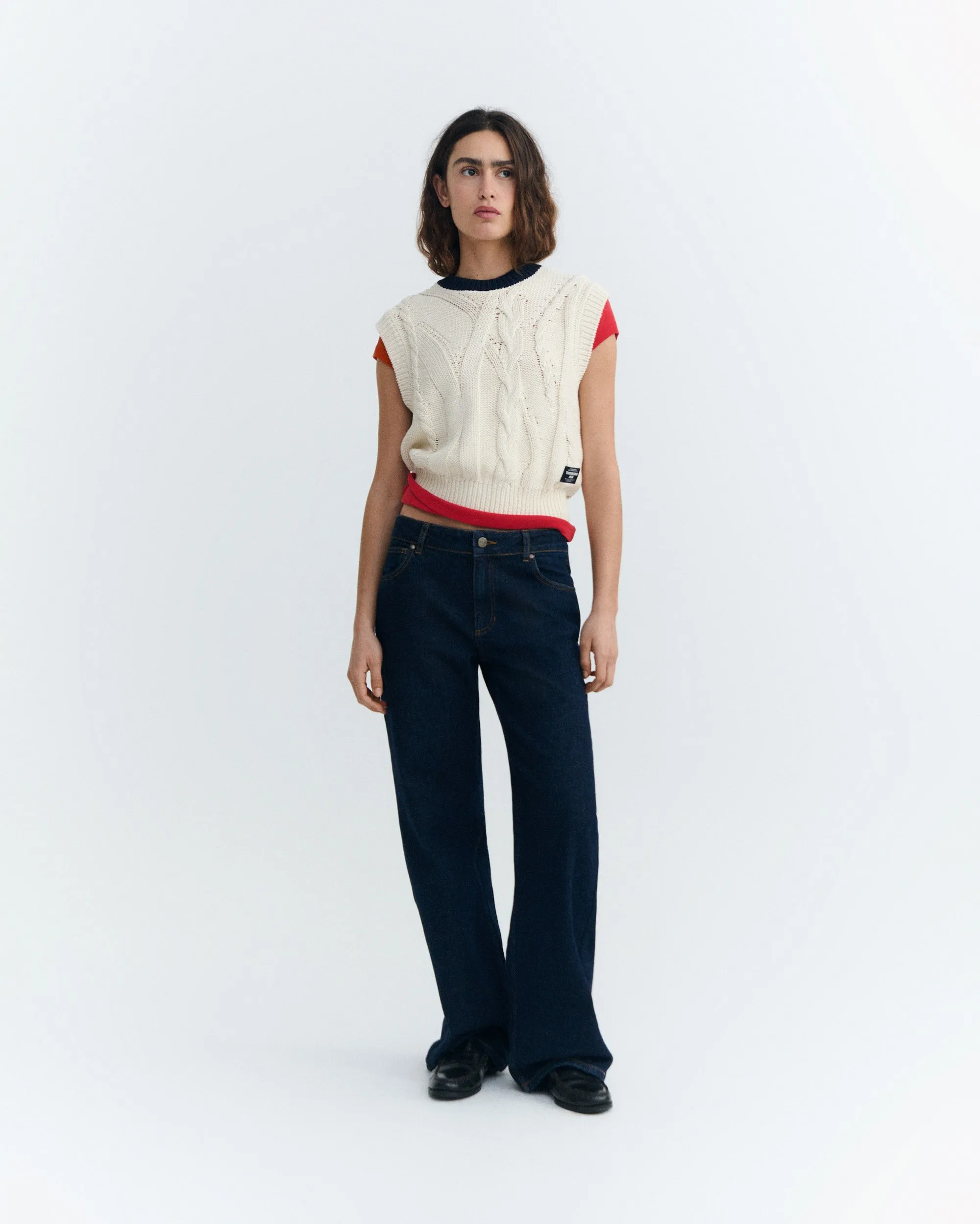 Chaleco punto crudo Aria sold by Thinking Mu