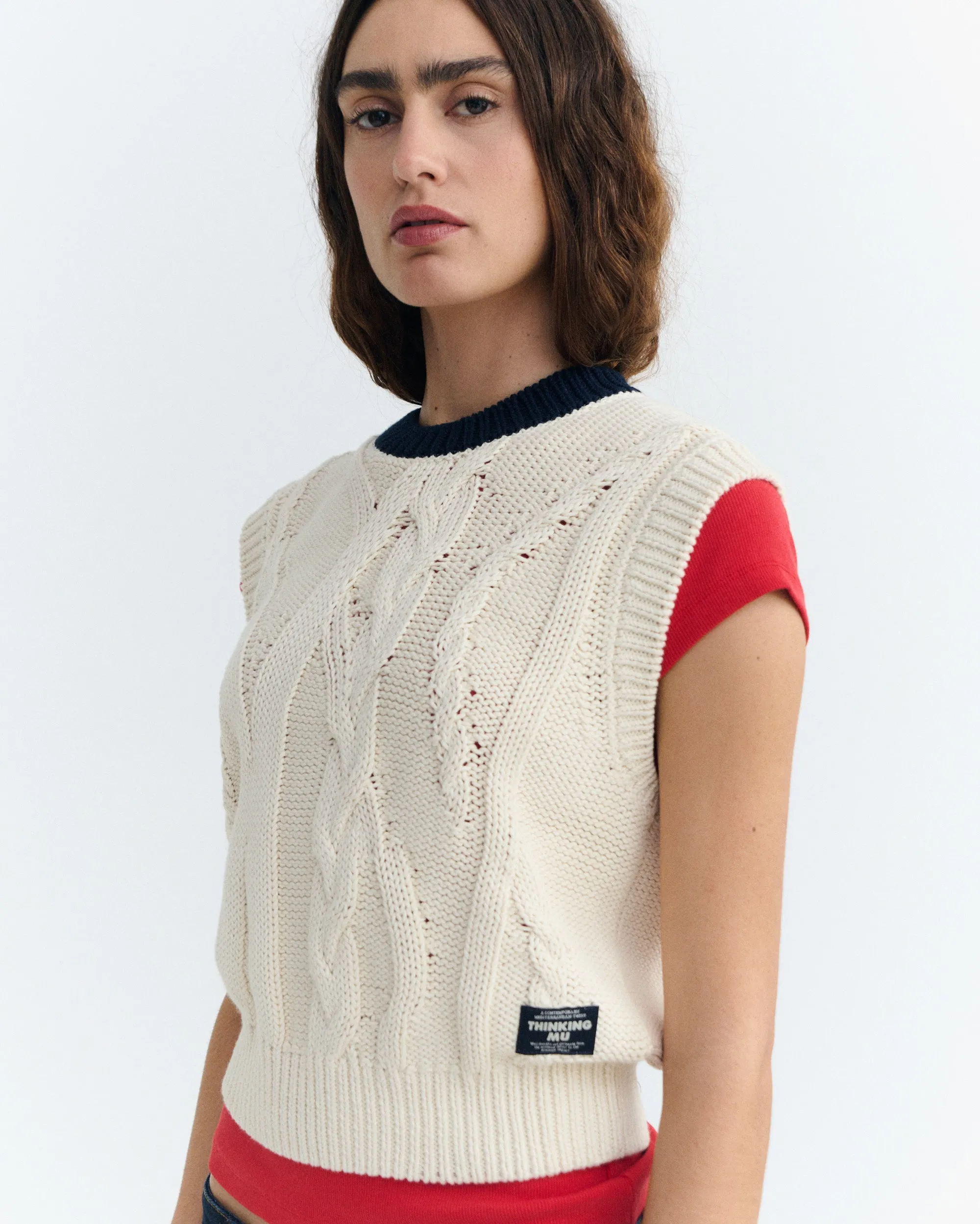 Chaleco punto crudo Aria sold by Thinking Mu product image thumbnail 2