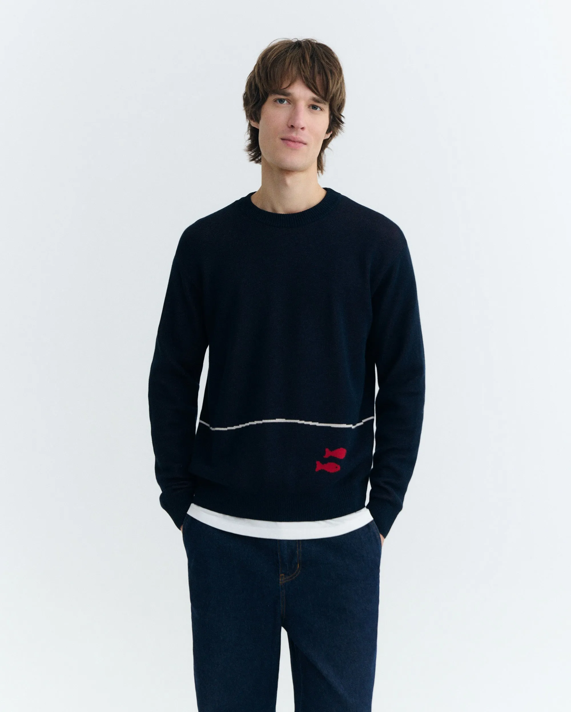 Jersey navy pescadors Seth sold by Thinking Mu product image thumbnail 2