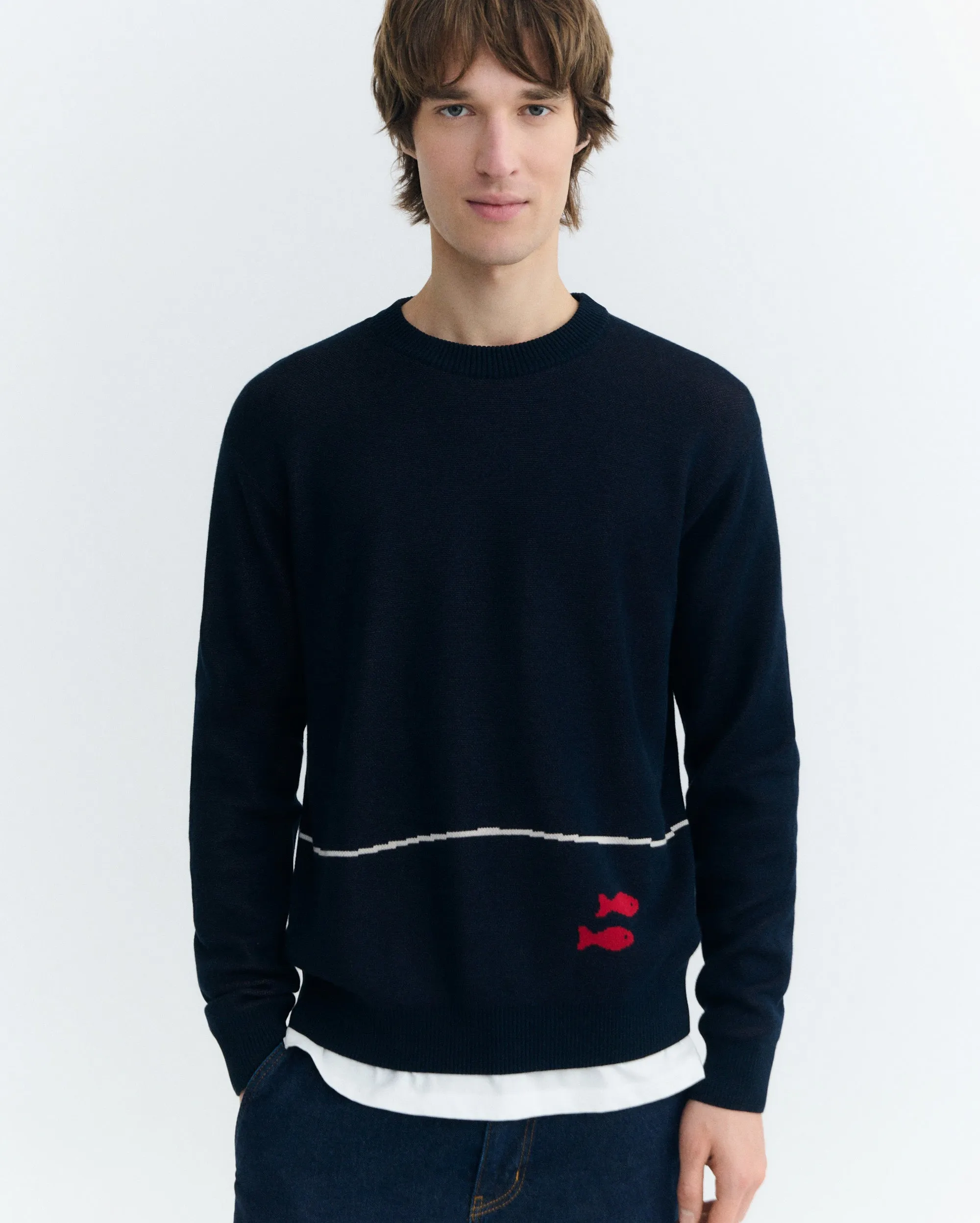 Jersey navy pescadors Seth sold by Thinking Mu product image thumbnail 3