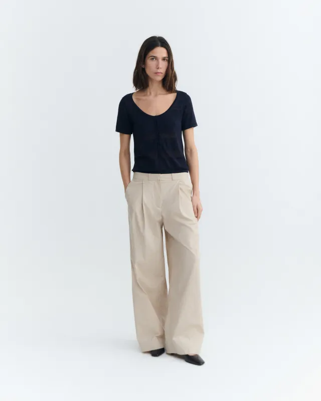 Top rayas semitransparente navy Ash sold by Thinking Mu