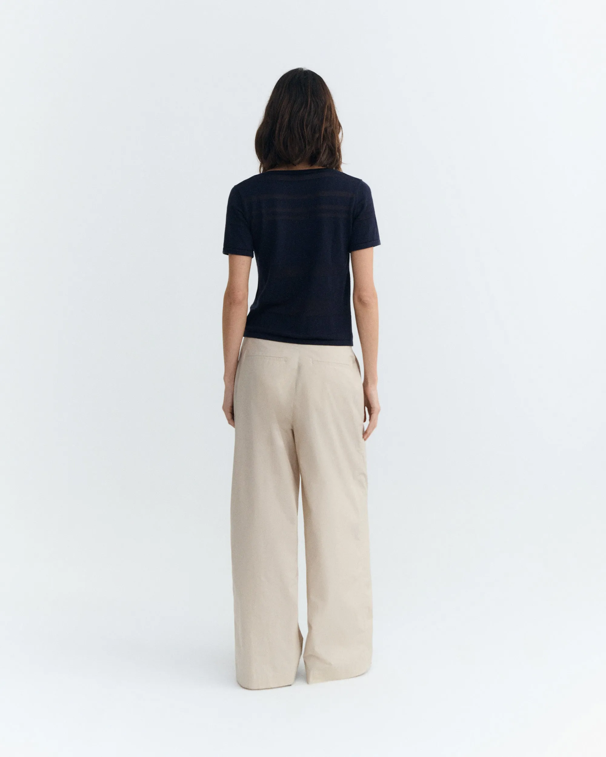 Top rayas semitransparente navy Ash sold by Thinking Mu product image thumbnail 5