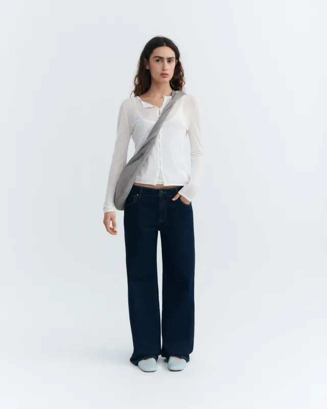 Cardigan punto crudo transparente Manon made by Thinking Mu