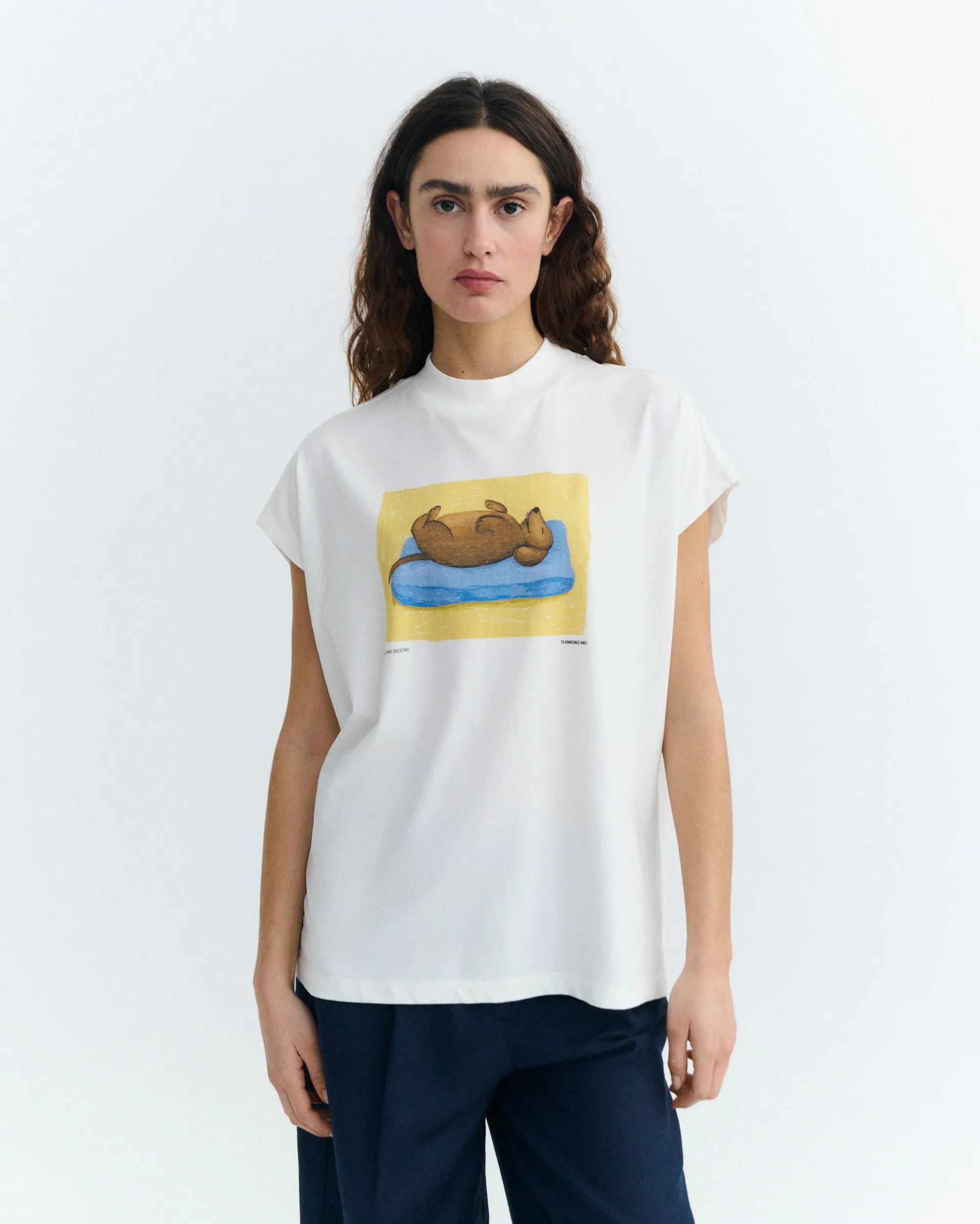 Camiseta siesta dog Volta sold by Thinking Mu product image thumbnail 2