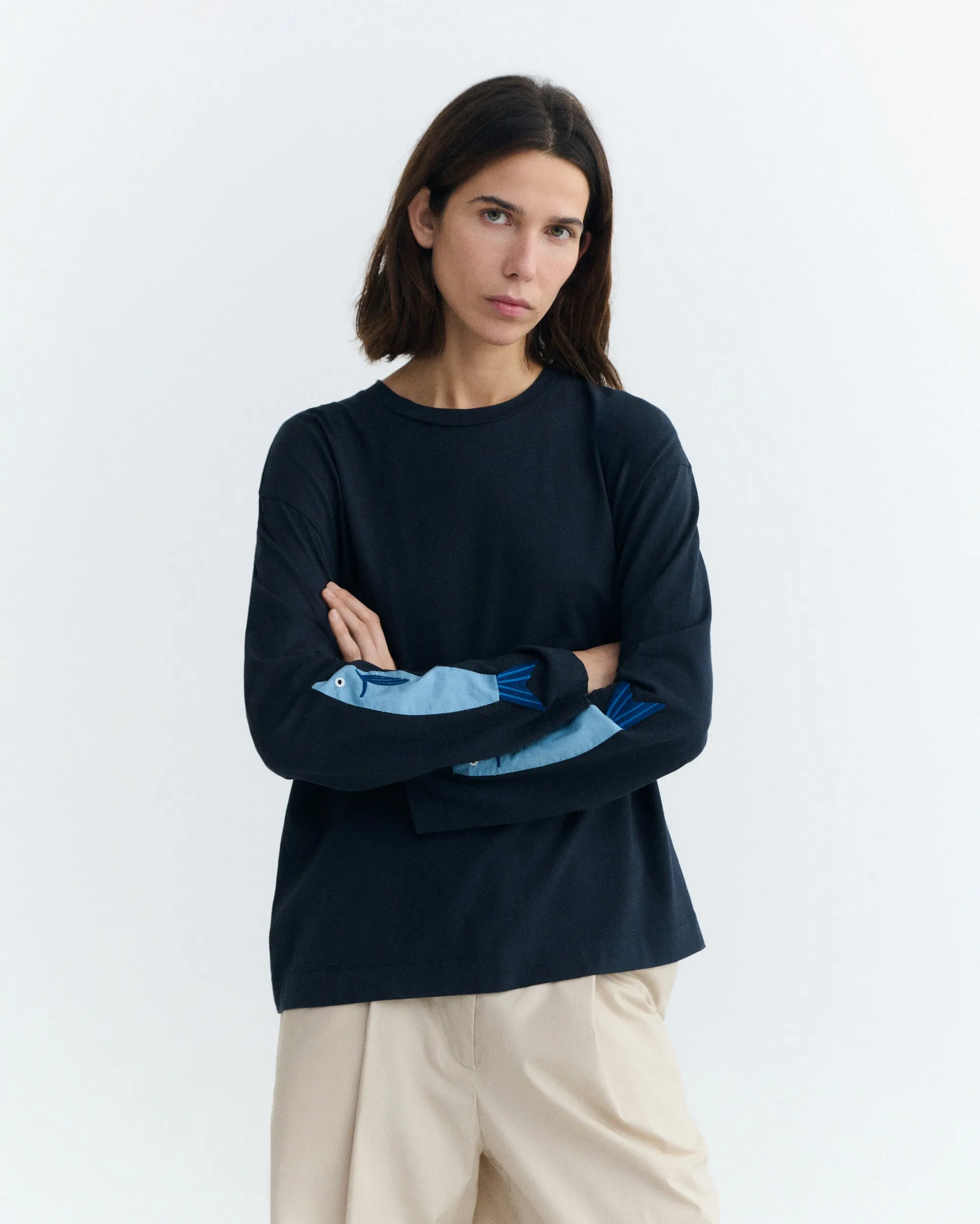 Camiseta manga larga patched boqueron Emily sold by Thinking Mu product image thumbnail 3